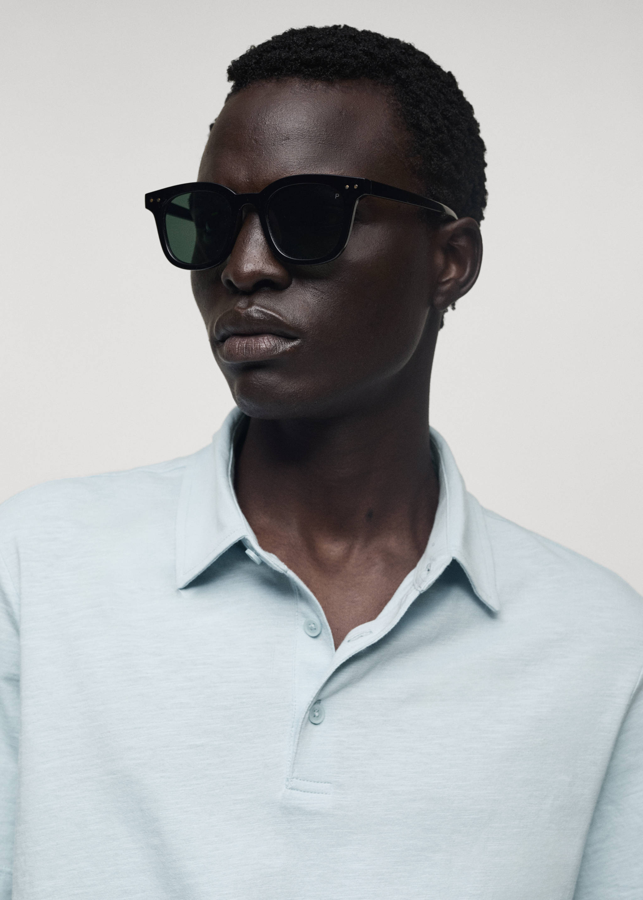 100% cotton regular-fit polo shirt - Details of the article 1