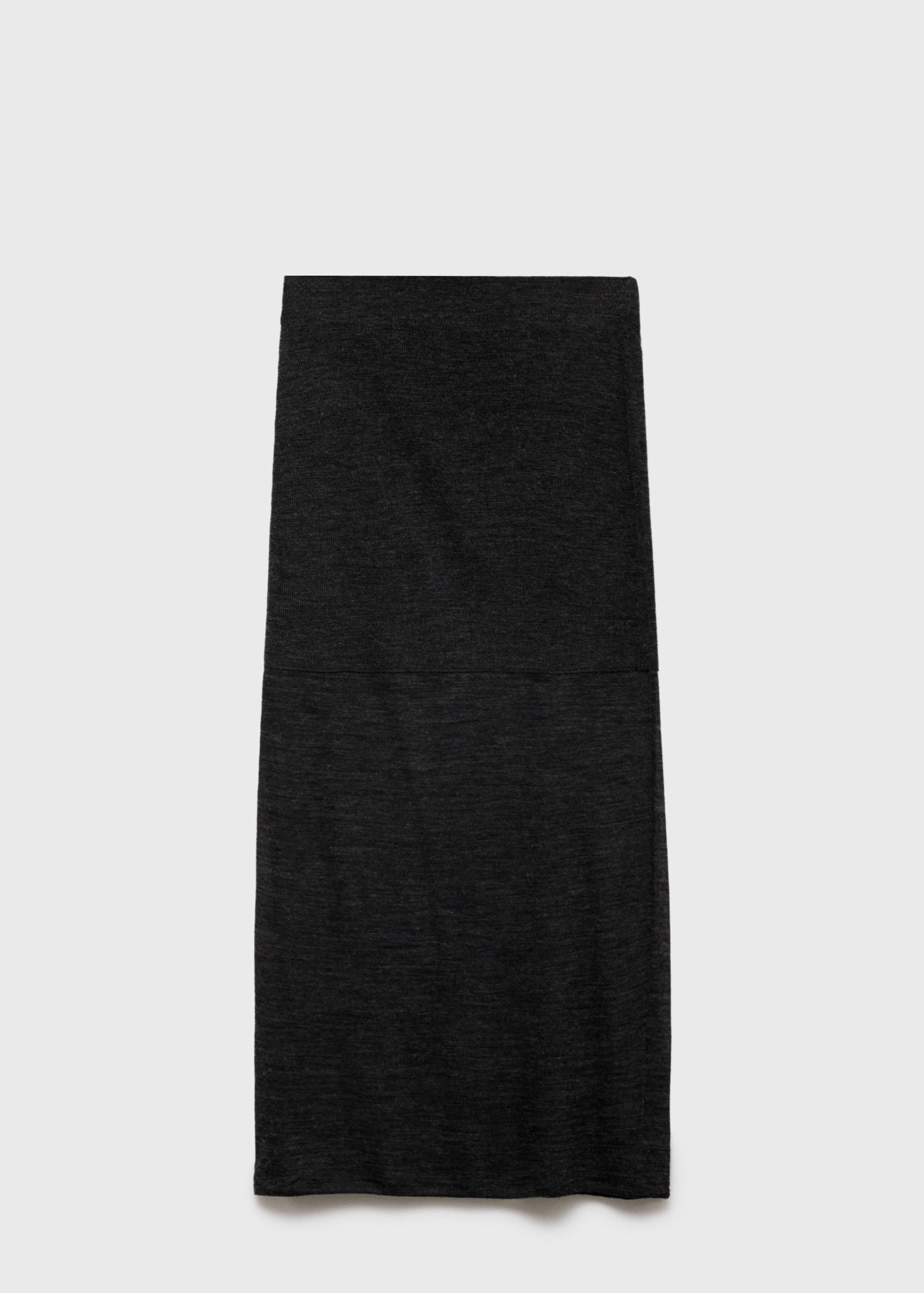 Semi-transparent knitted skirt - Article without model