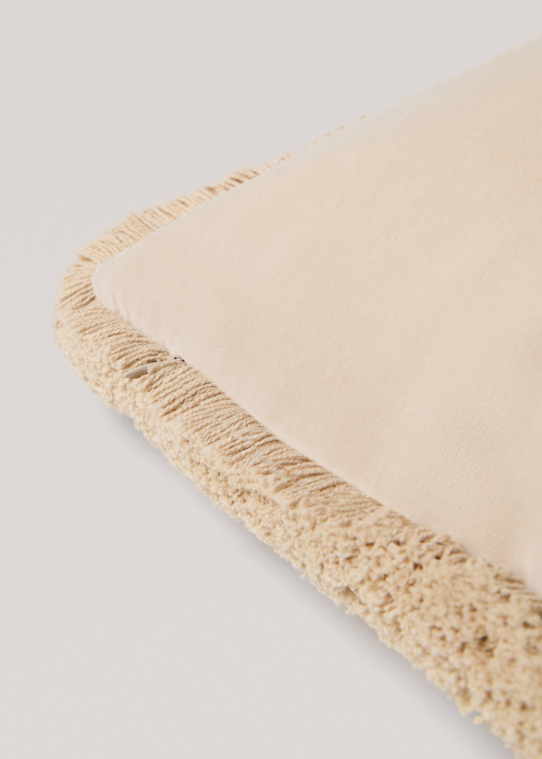 Housse coussin velours franges 45x45 cm - Détail de l'article 1