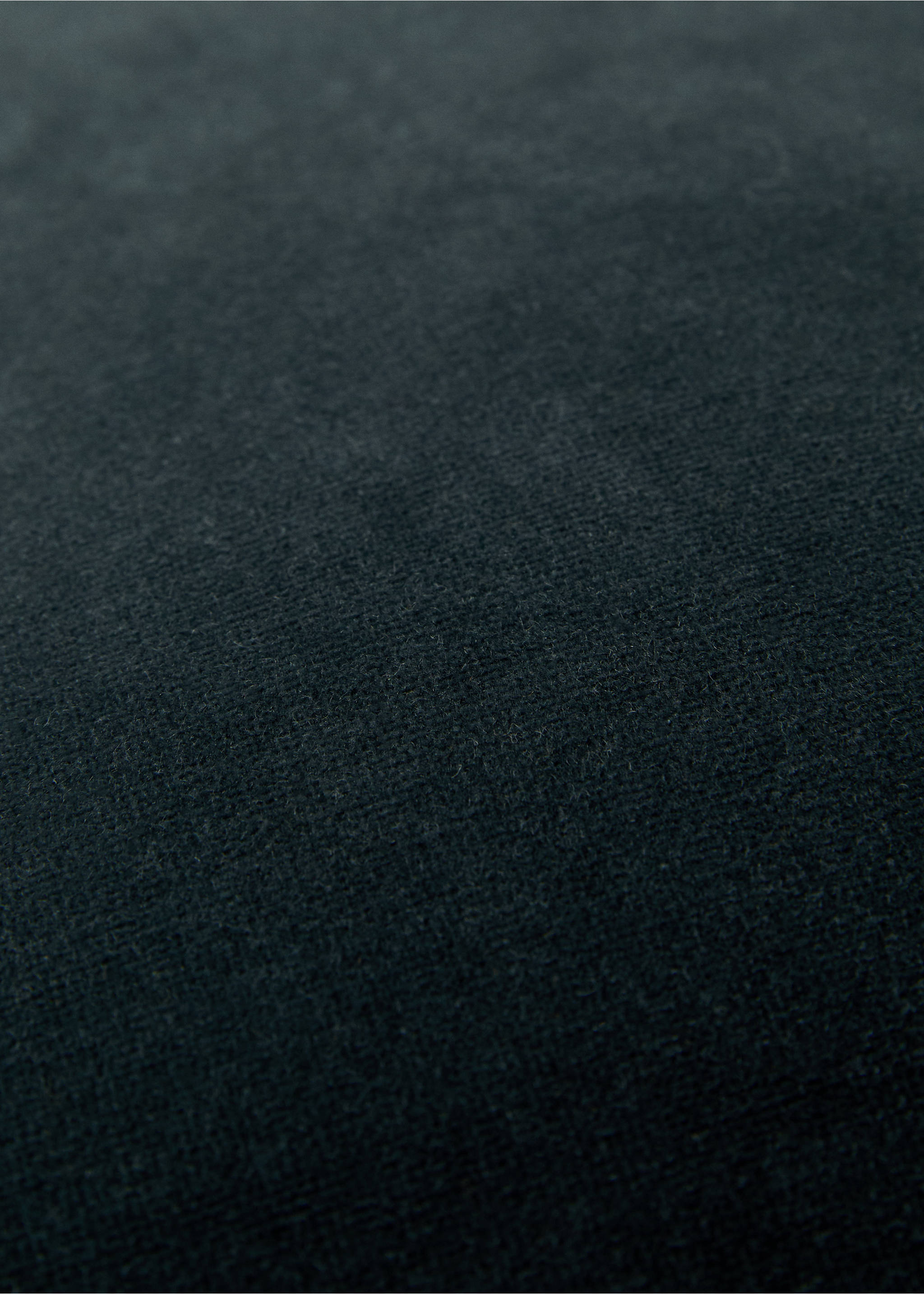 Housse coussin velours franges 45x45 cm - Détail de l'article 3, Bleu pétrole. Ref: 77087669-00.