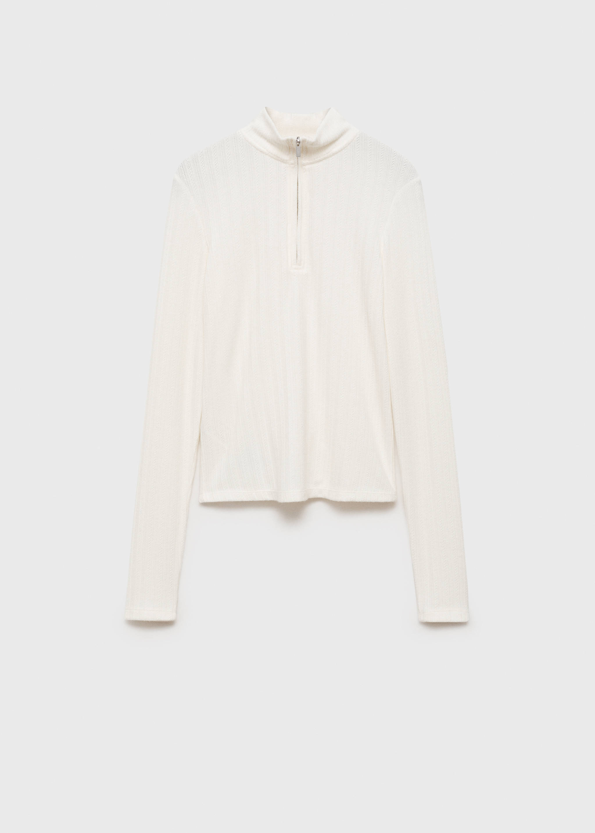 Camisola de malha com fecho de correr - Artigo sem modelo