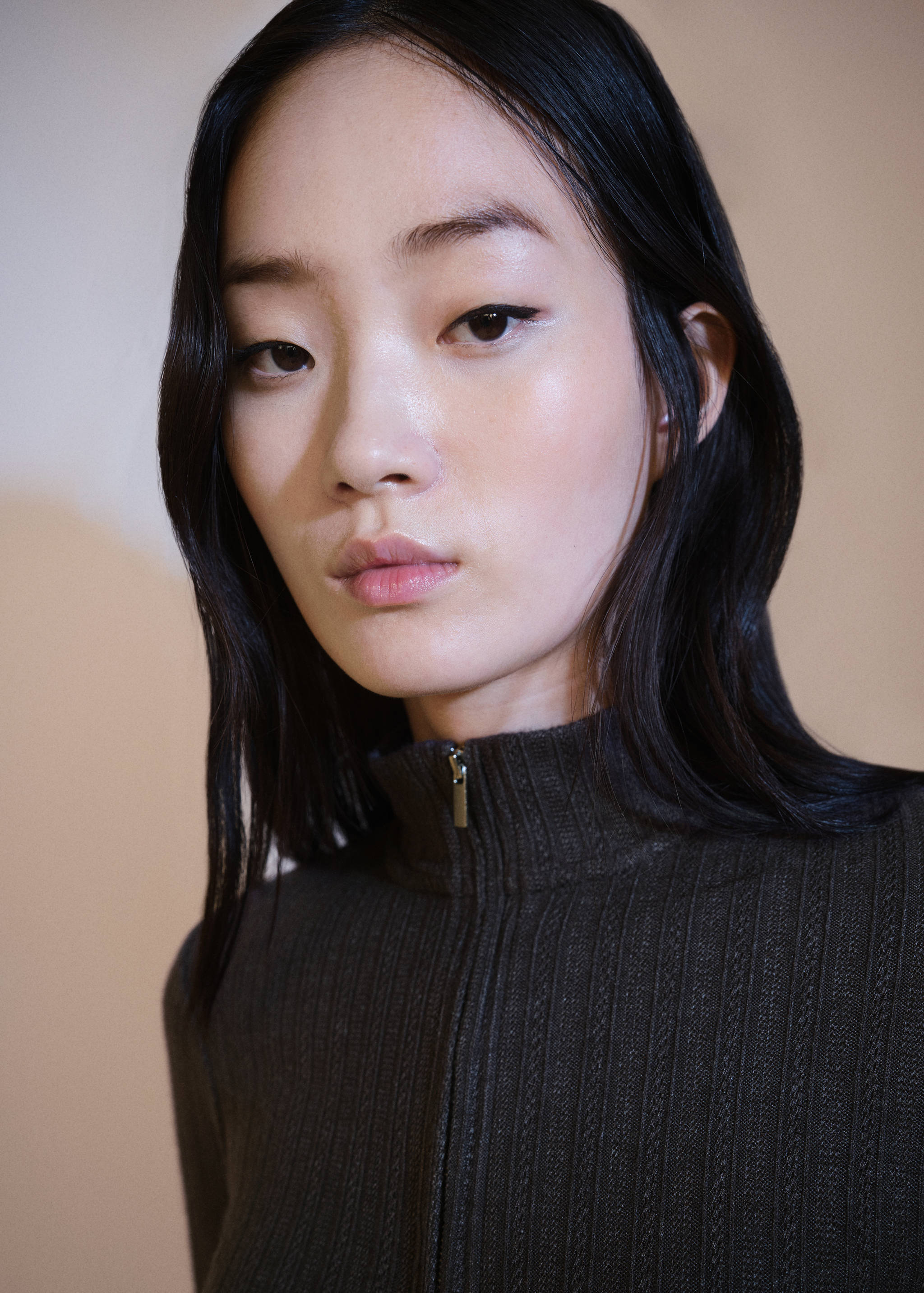 Stickad tröja dragkedja - Detaljer om artikeln 1