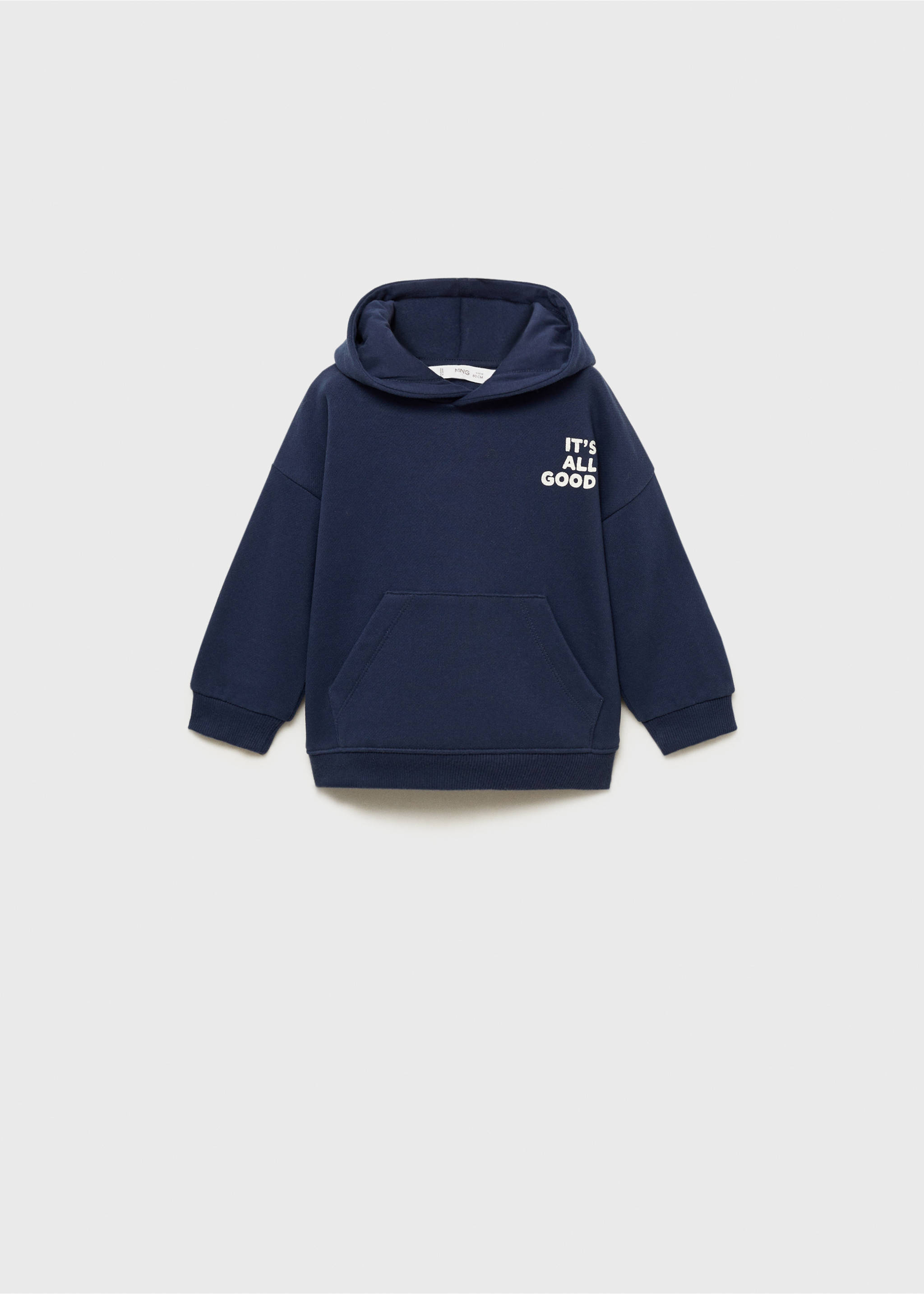 Sweater message imprimé - Article sans modèle, Bleu marine foncé. Ref: 77087677-00.