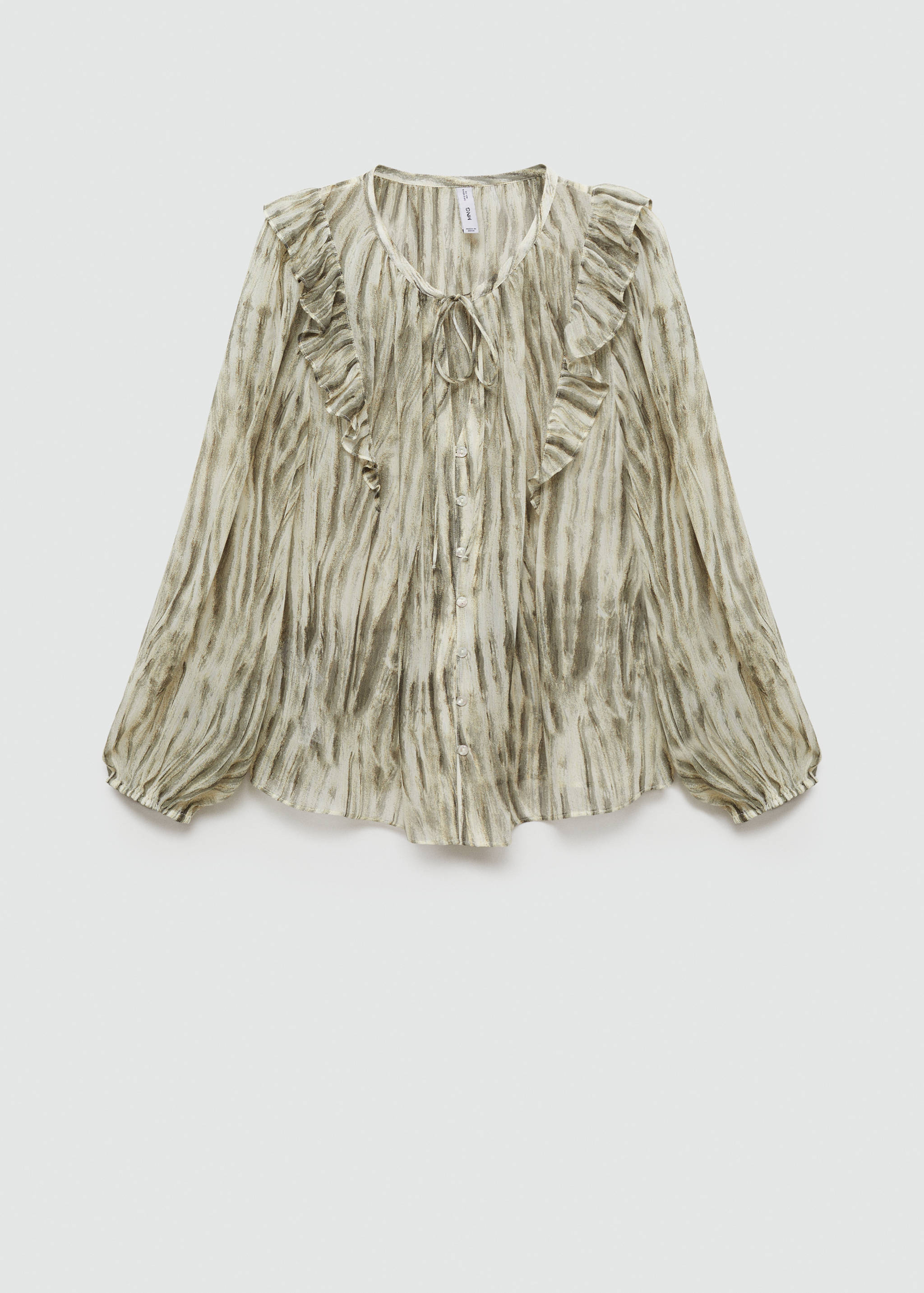 Semi-transparent printed blouse - Article without model