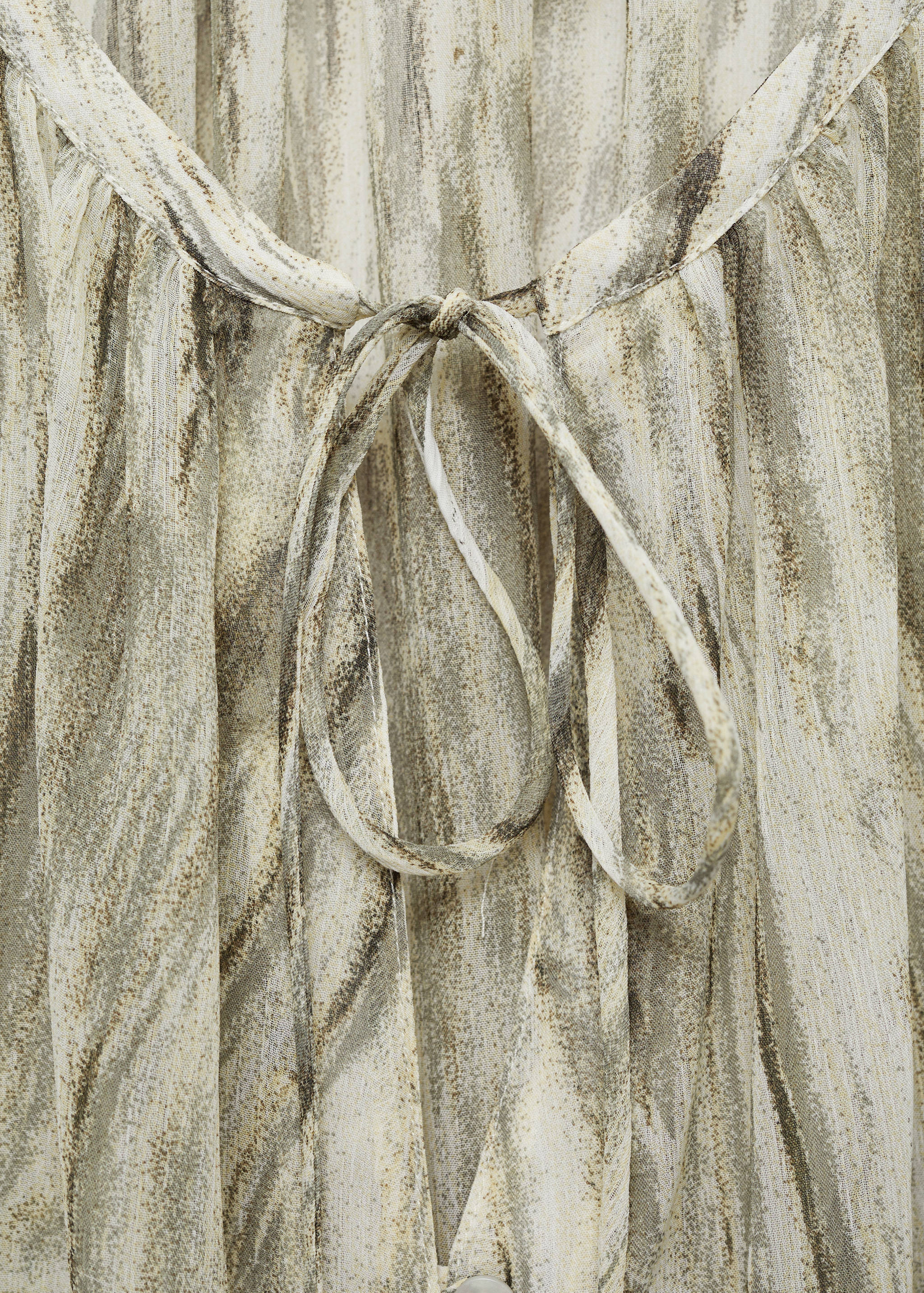 Semi-transparent printed blouse - Details of the article 8