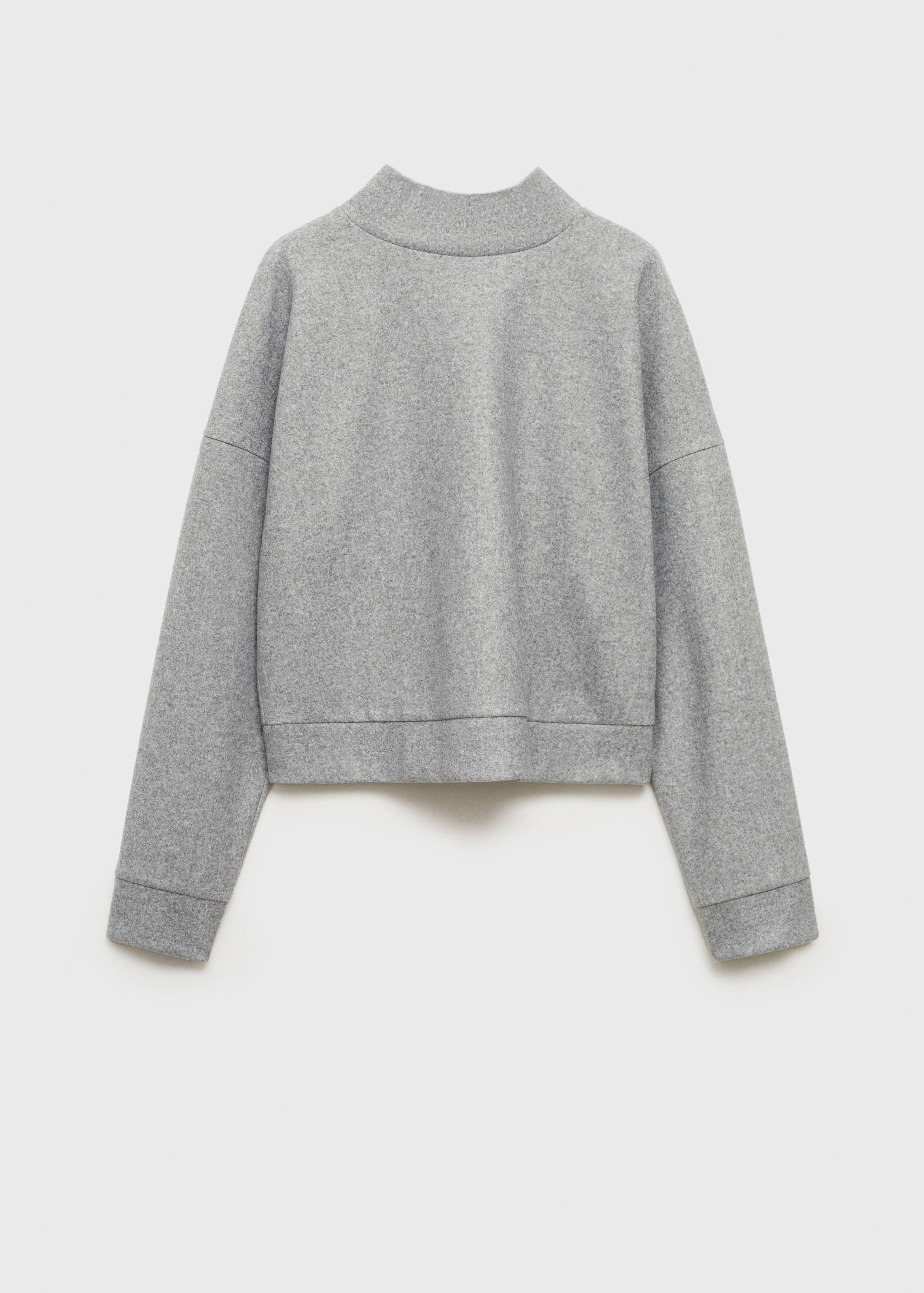 Sweat-shirt tissu éponge col montant - Article sans modèle