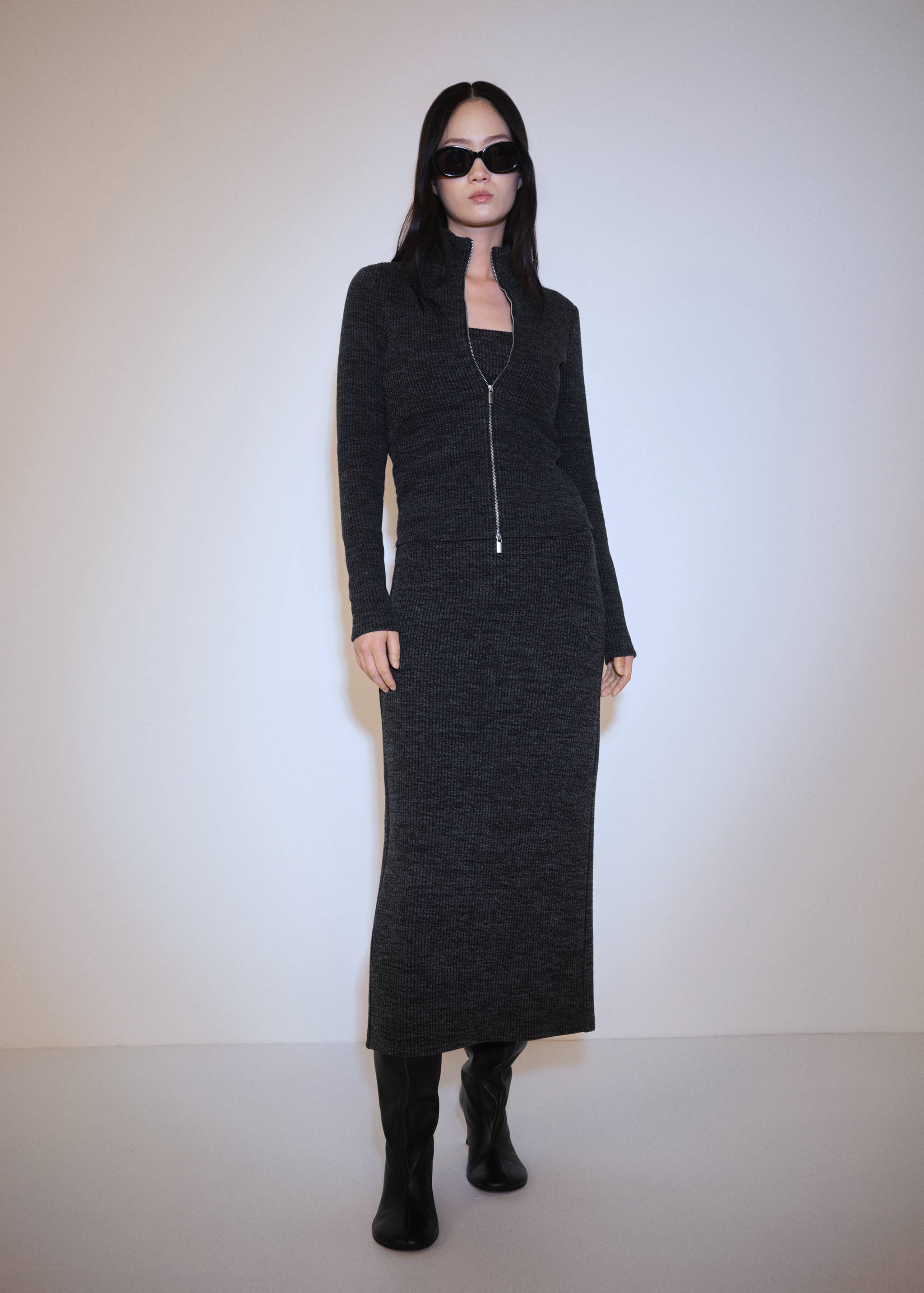 Chaqueta punto cremallera - Plano general