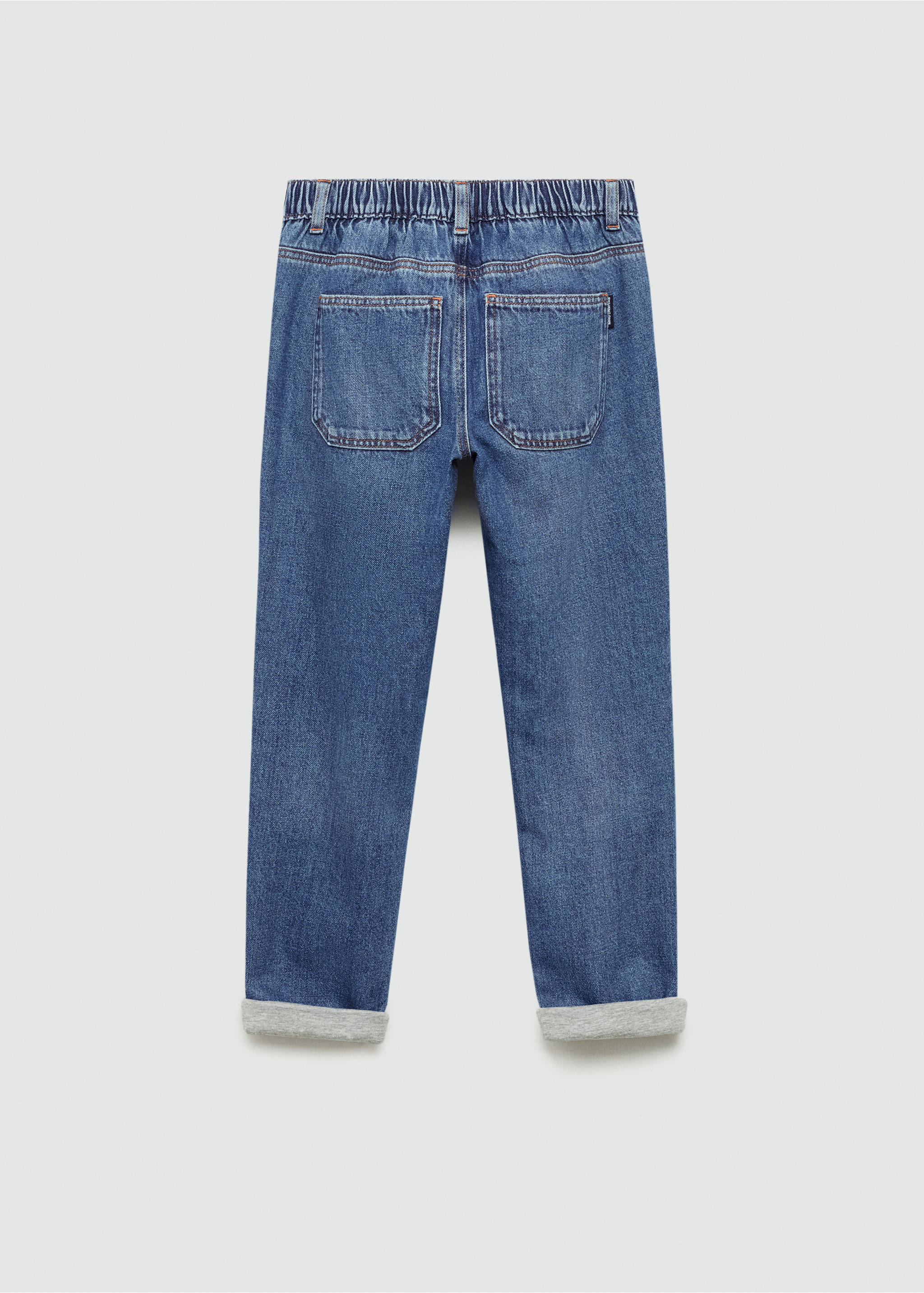 Jeans slim fit - Reverso del artículo, Azul medio. Ref: 77087693-00.