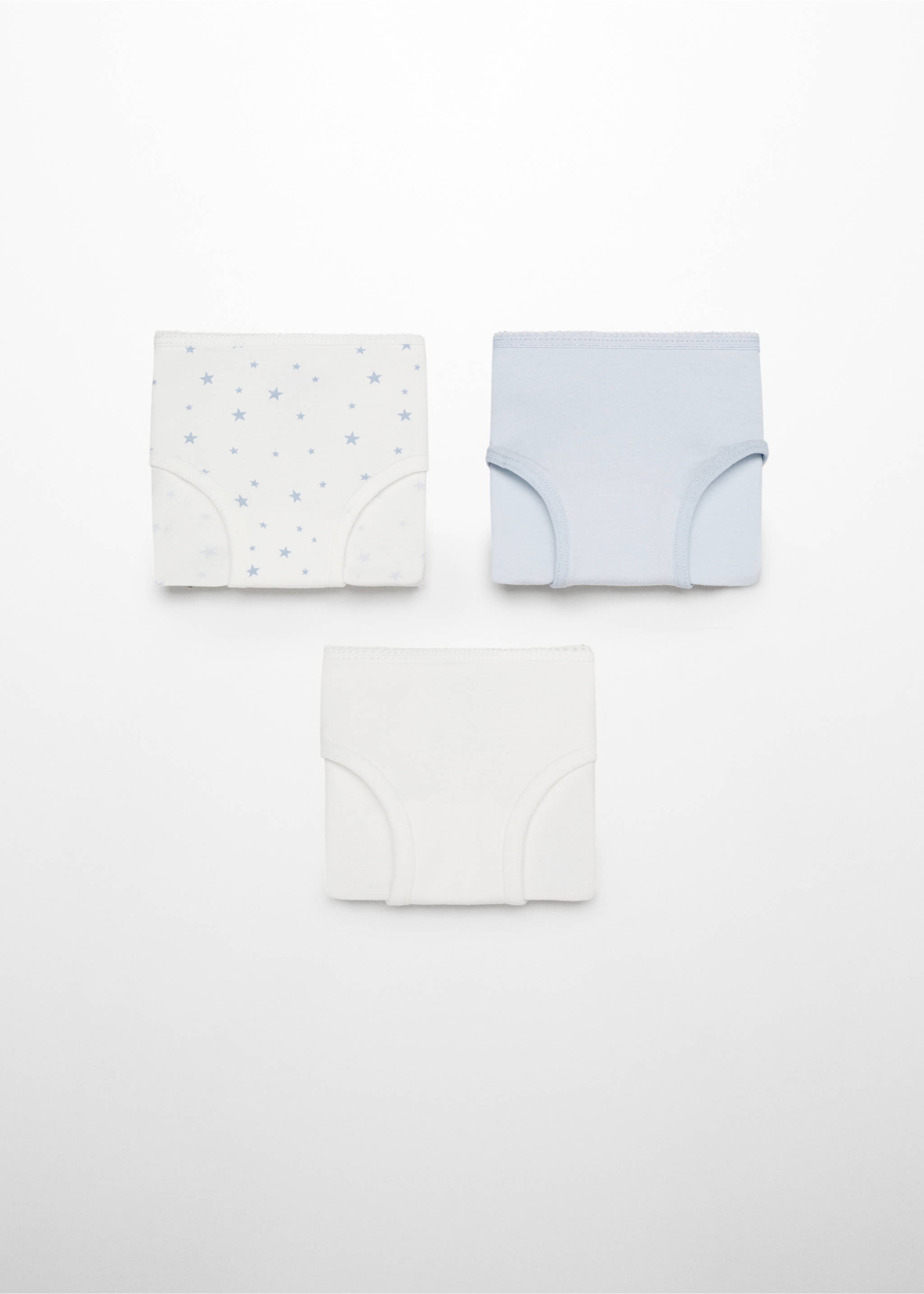 3er-Pack Basic-Slips - Artikel ohne Model, Himmelblau. Ref: 77087697-00.