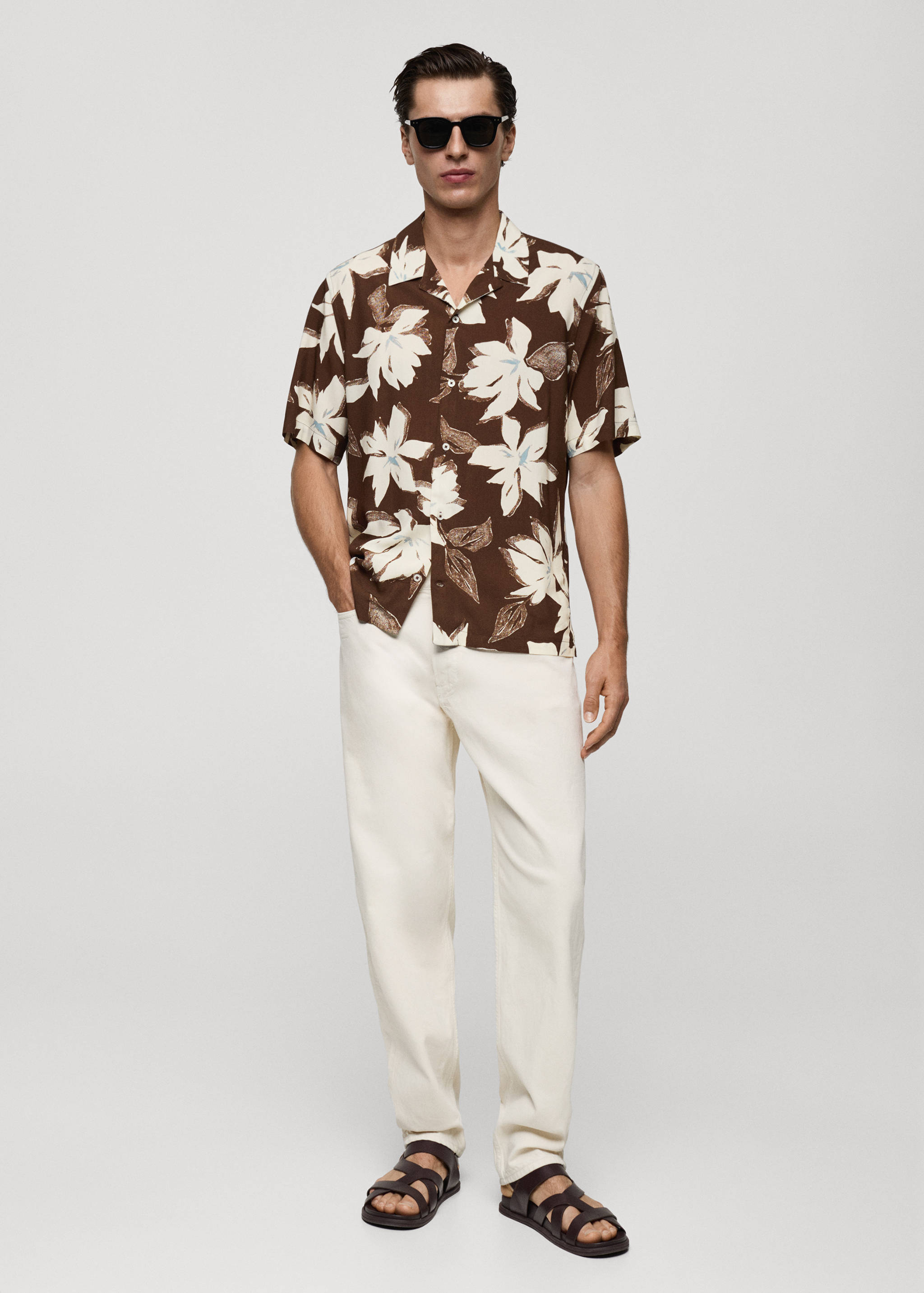 Regular Fit-Hemd mit Hawaiiprint - Allgemeine Ansicht