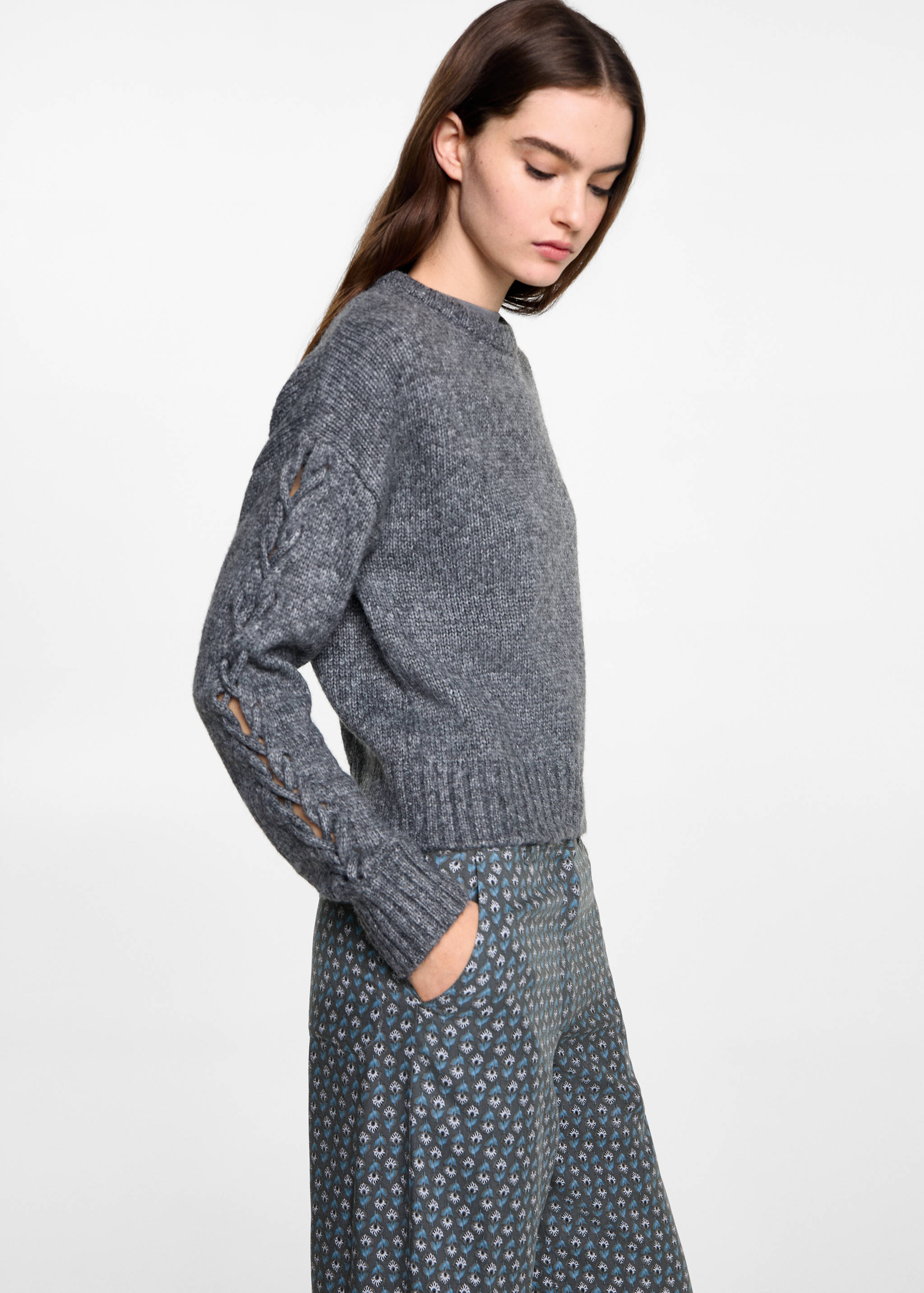 Flowy printed trousers - Details of the article 1