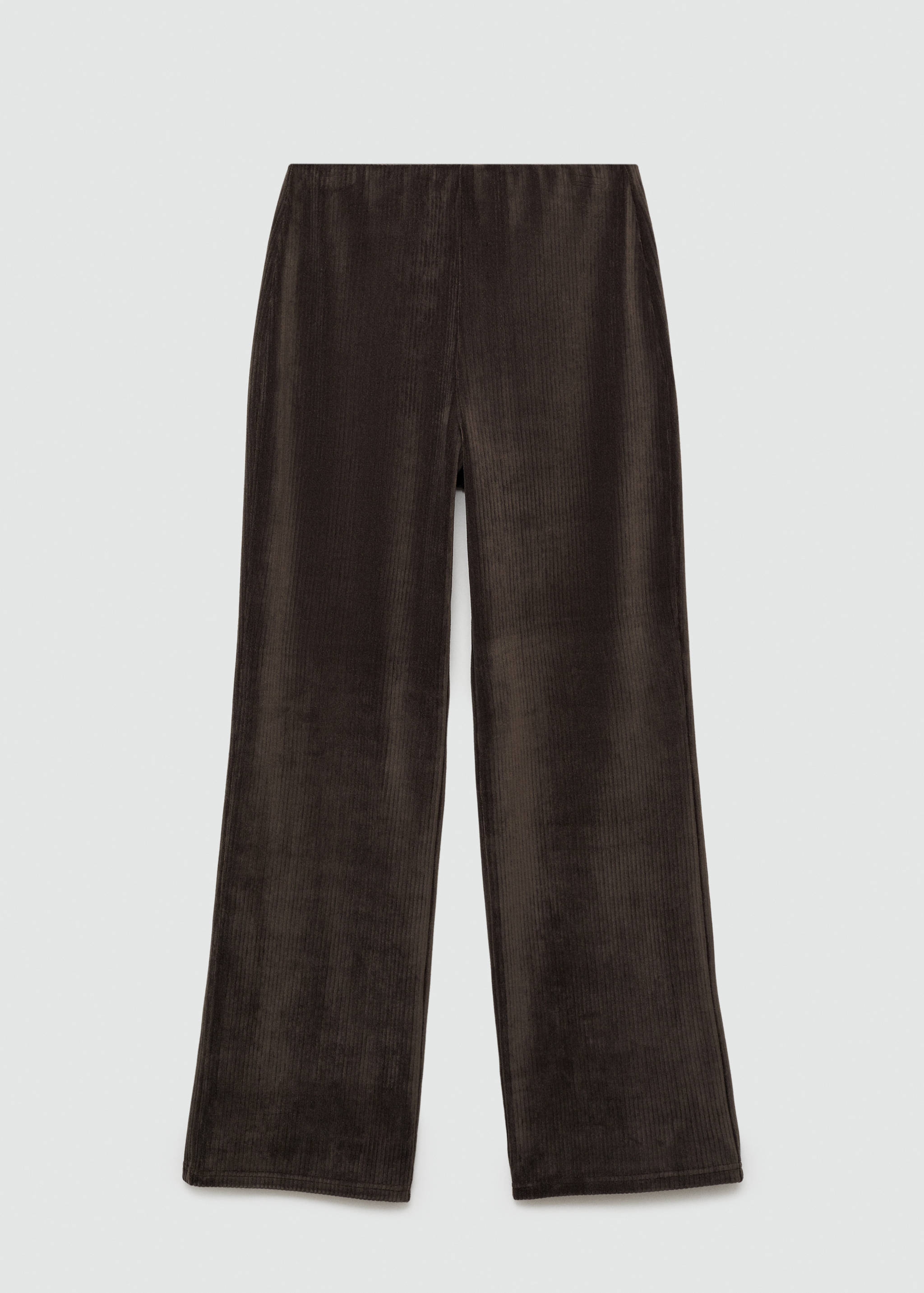 Corduroy straight trousers - Article without model