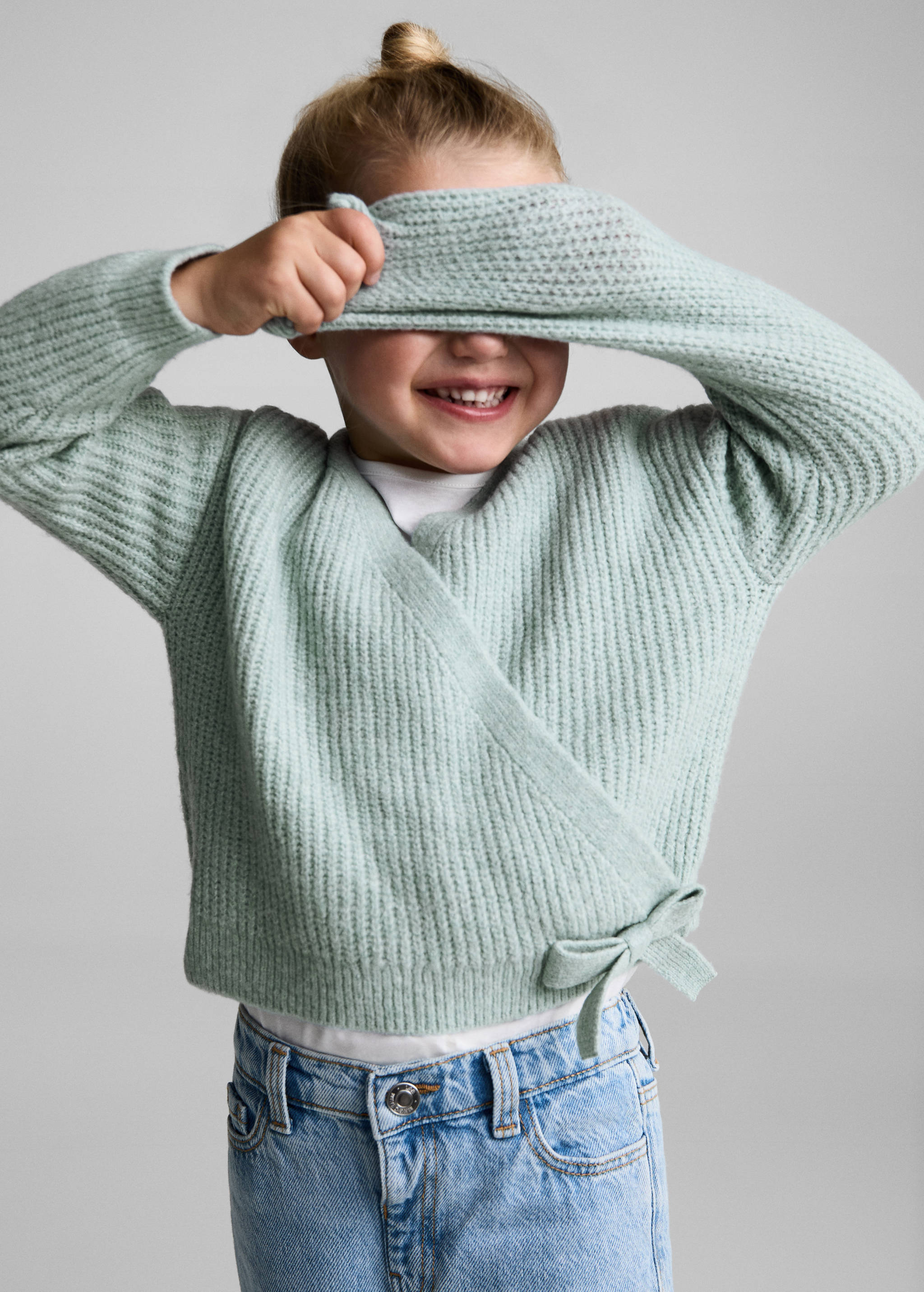 Wrap bow cardigan - Details of the article 4