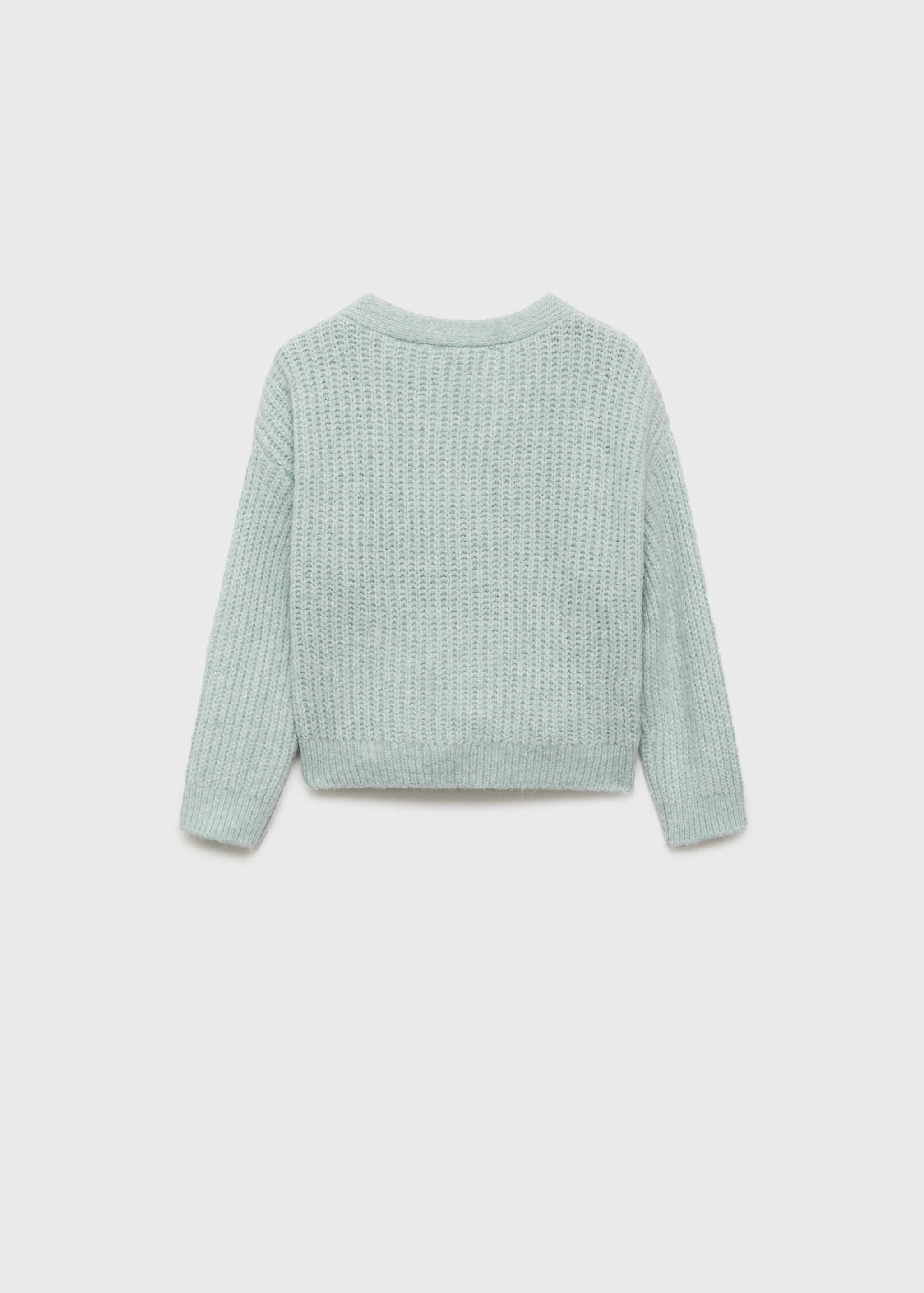 Wrap bow cardigan - Reverse of the article