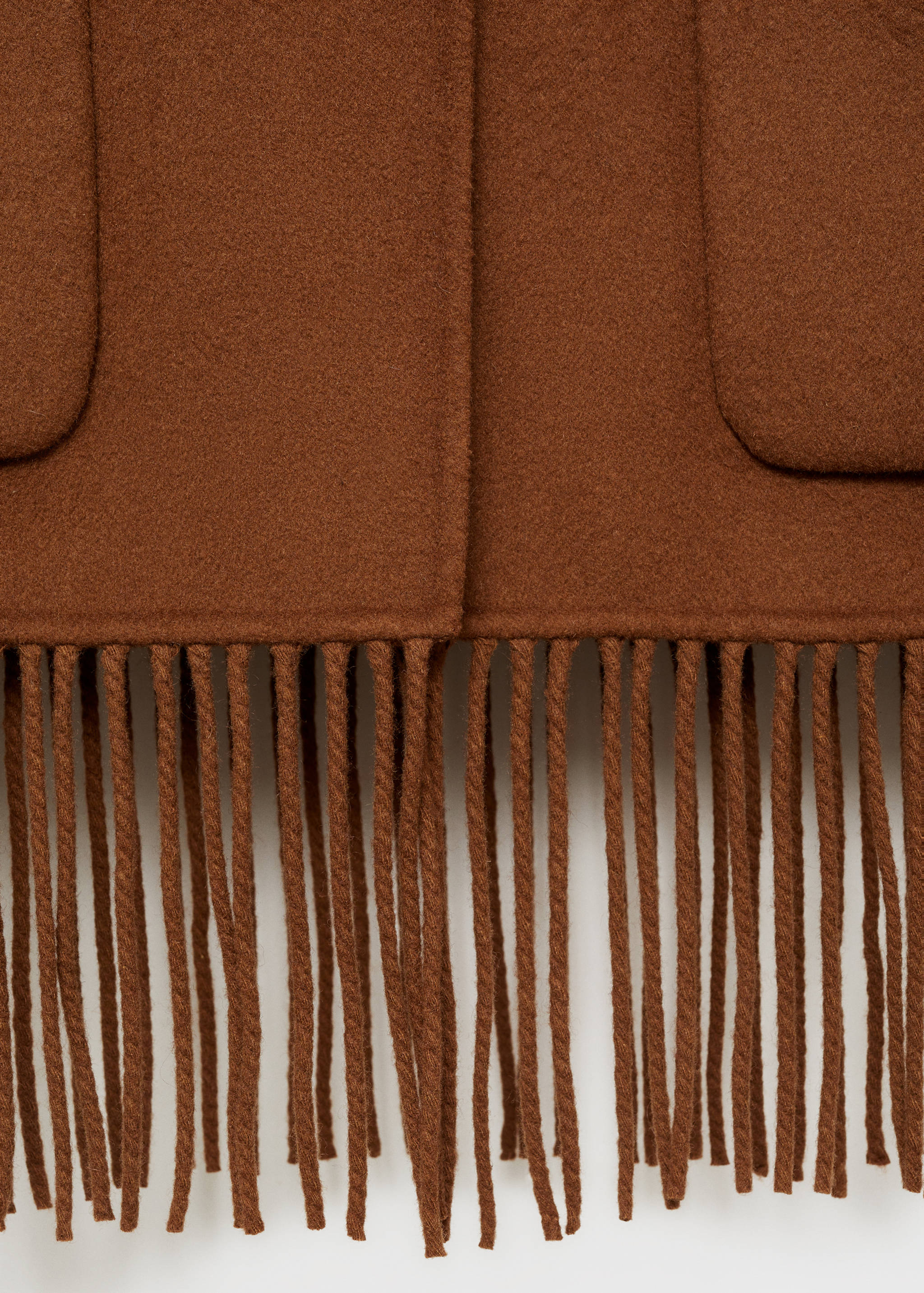 Fringed wool-blend  jacket - Details of the article 0