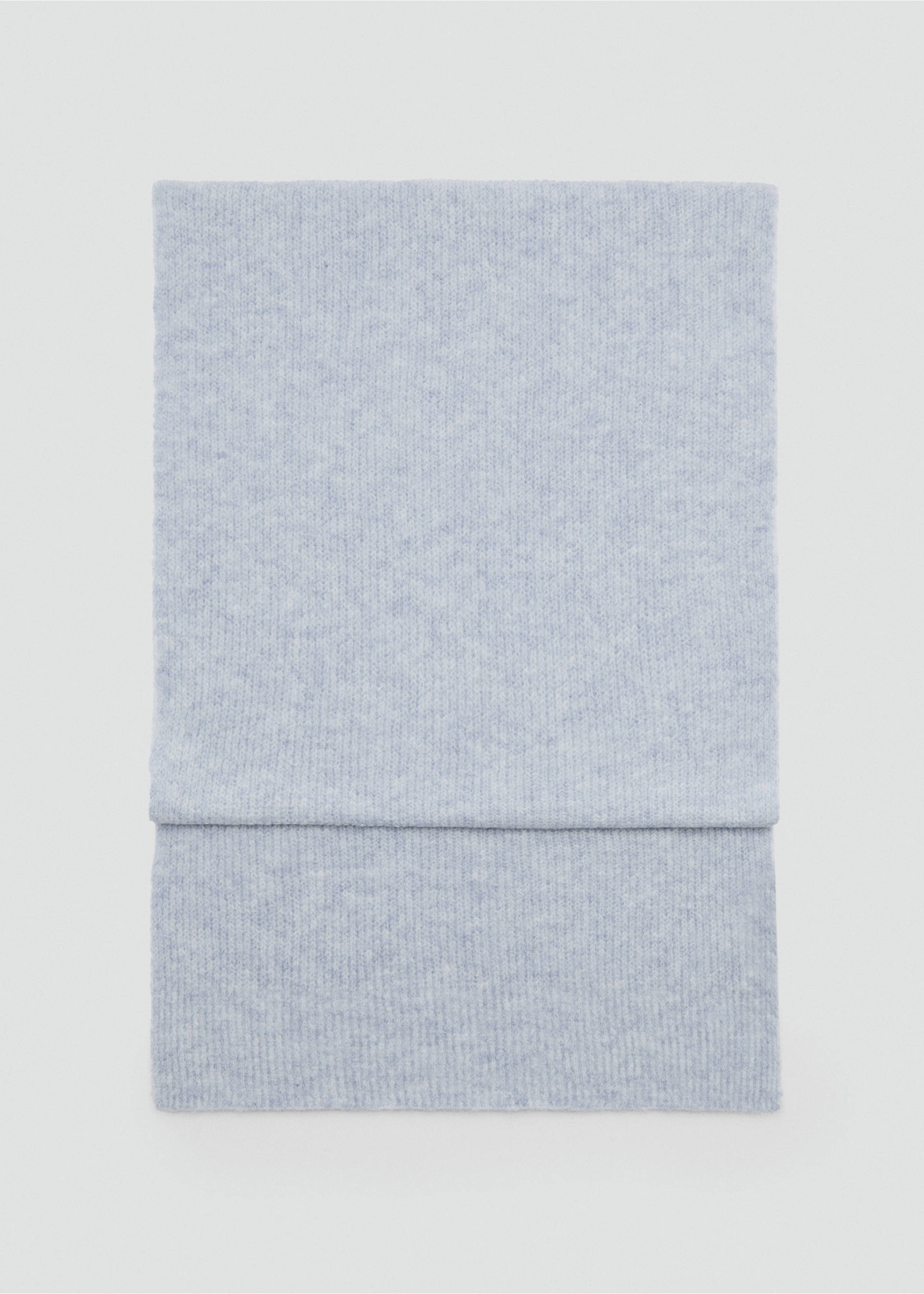 Knit scarf - Article without model, Sky Blue. Ref: 77087717-00.