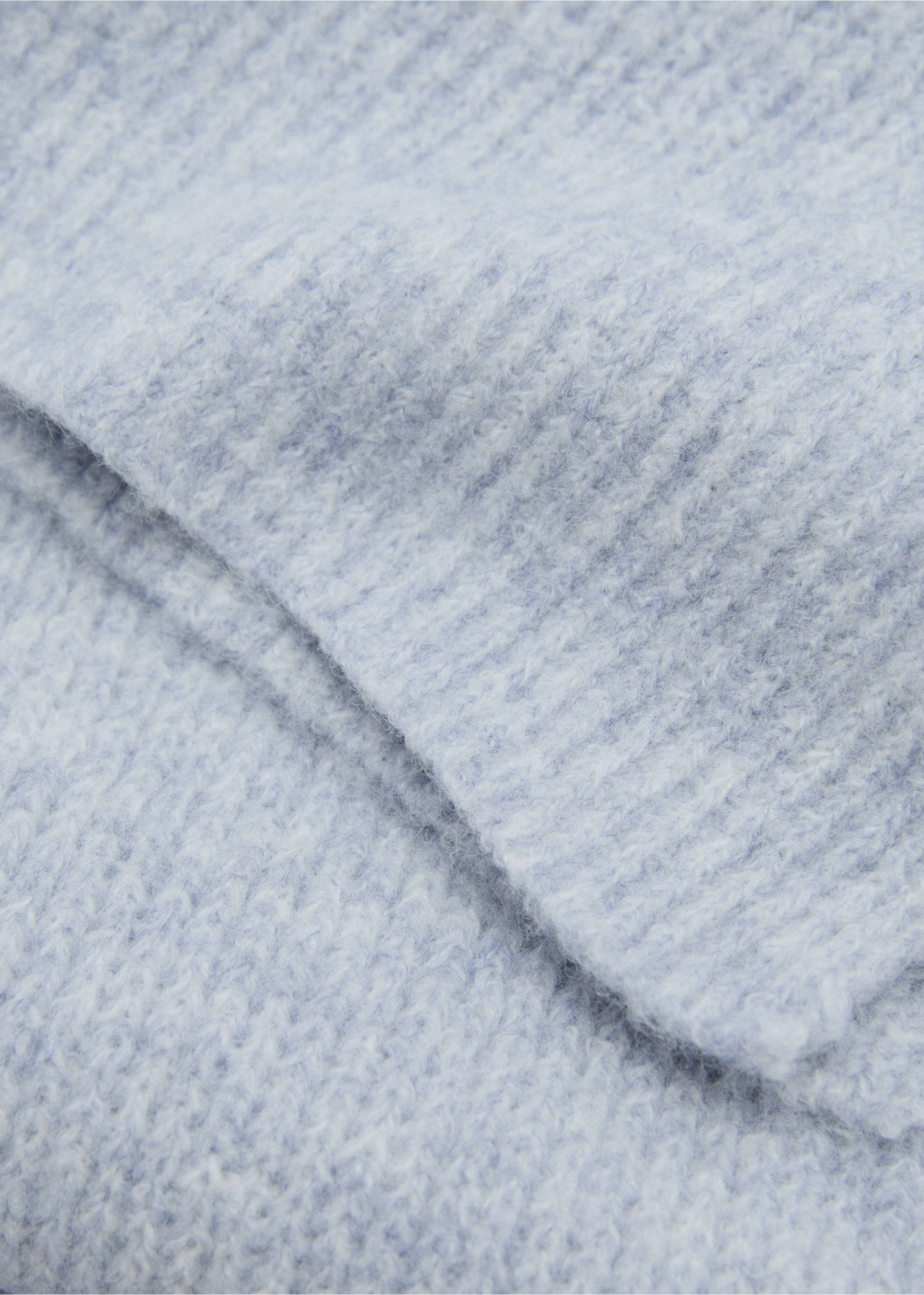 Knit scarf - Medium plane, Sky Blue. Ref: 77087717-00.