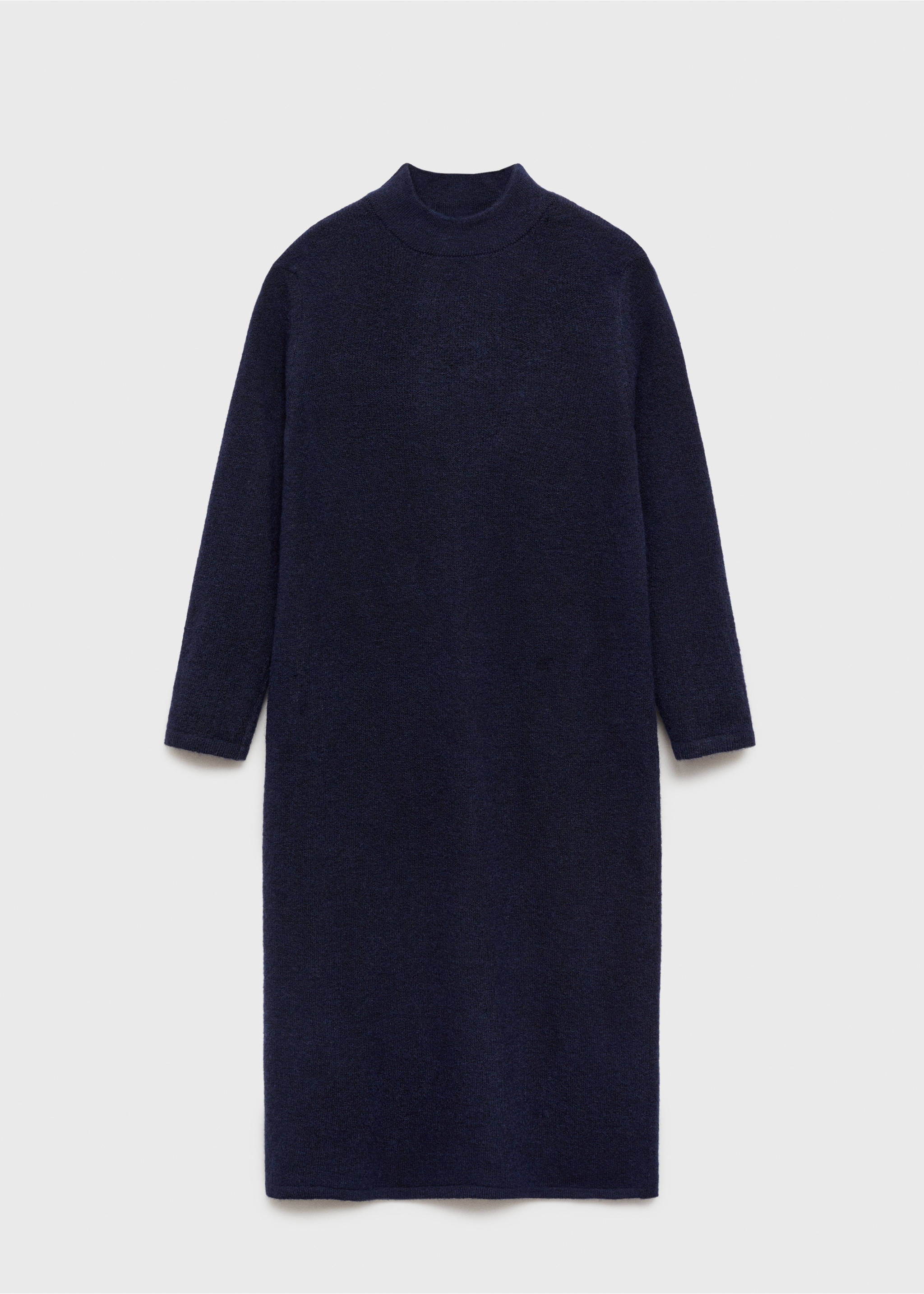 Knit midi dress - Article without model, Dark Navy. Ref: 77087718-00.