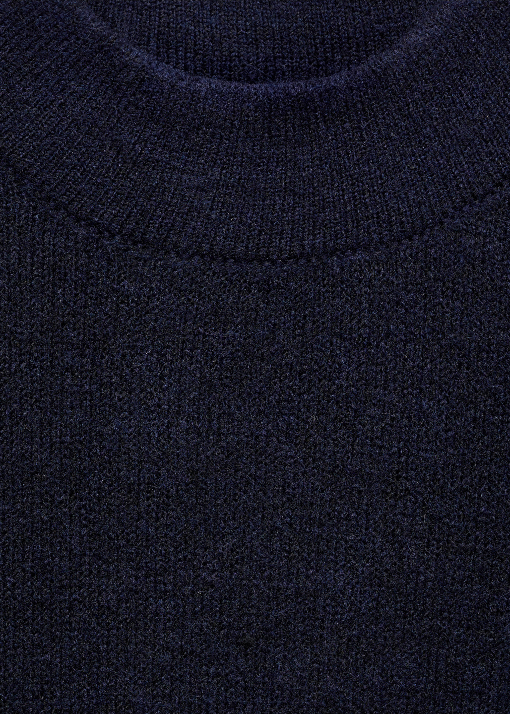 Knit midi dress - Details of the article 8, Dark Navy. Ref: 77087718-00.