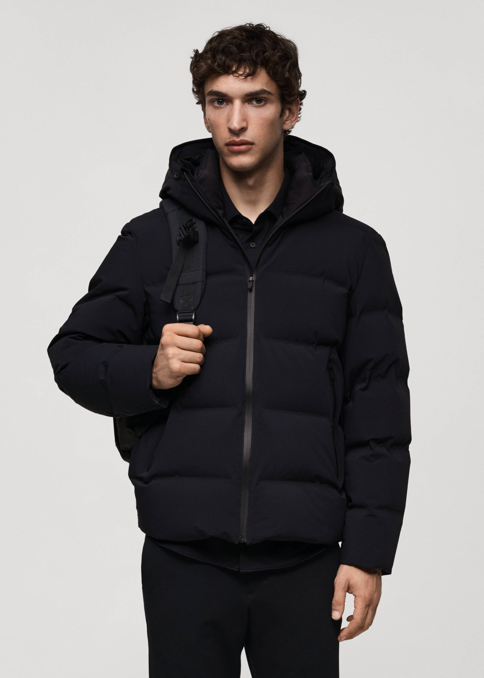 Waterproof anorak with down and feather filling - Medium plane