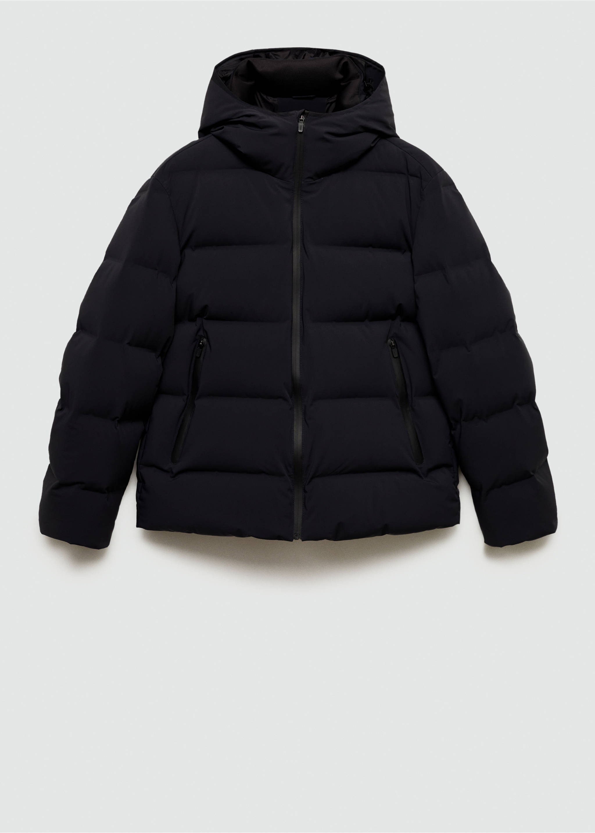 Waterproof anorak with down and feather filling - Article without model, Dark Navy. Ref: 77087911-00.