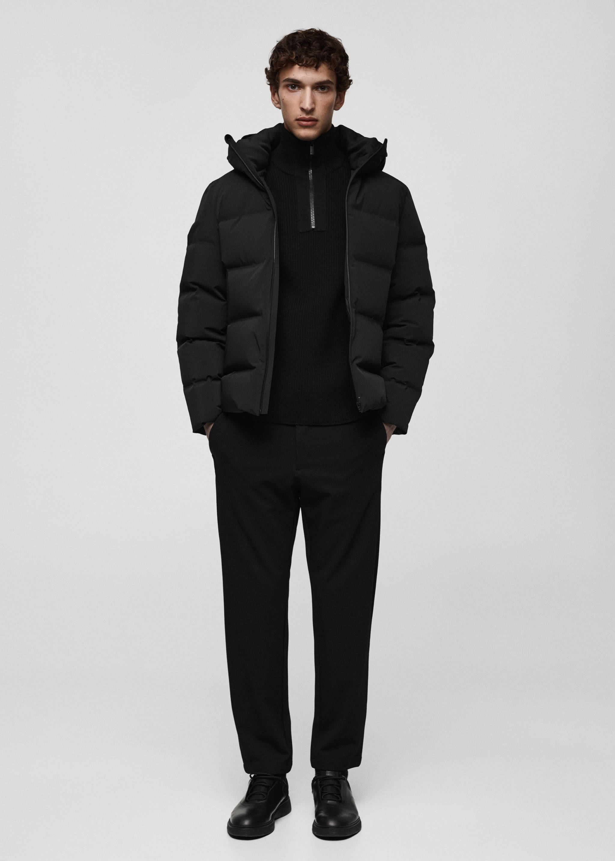 Waterproof anorak with down and feather filling - General plane