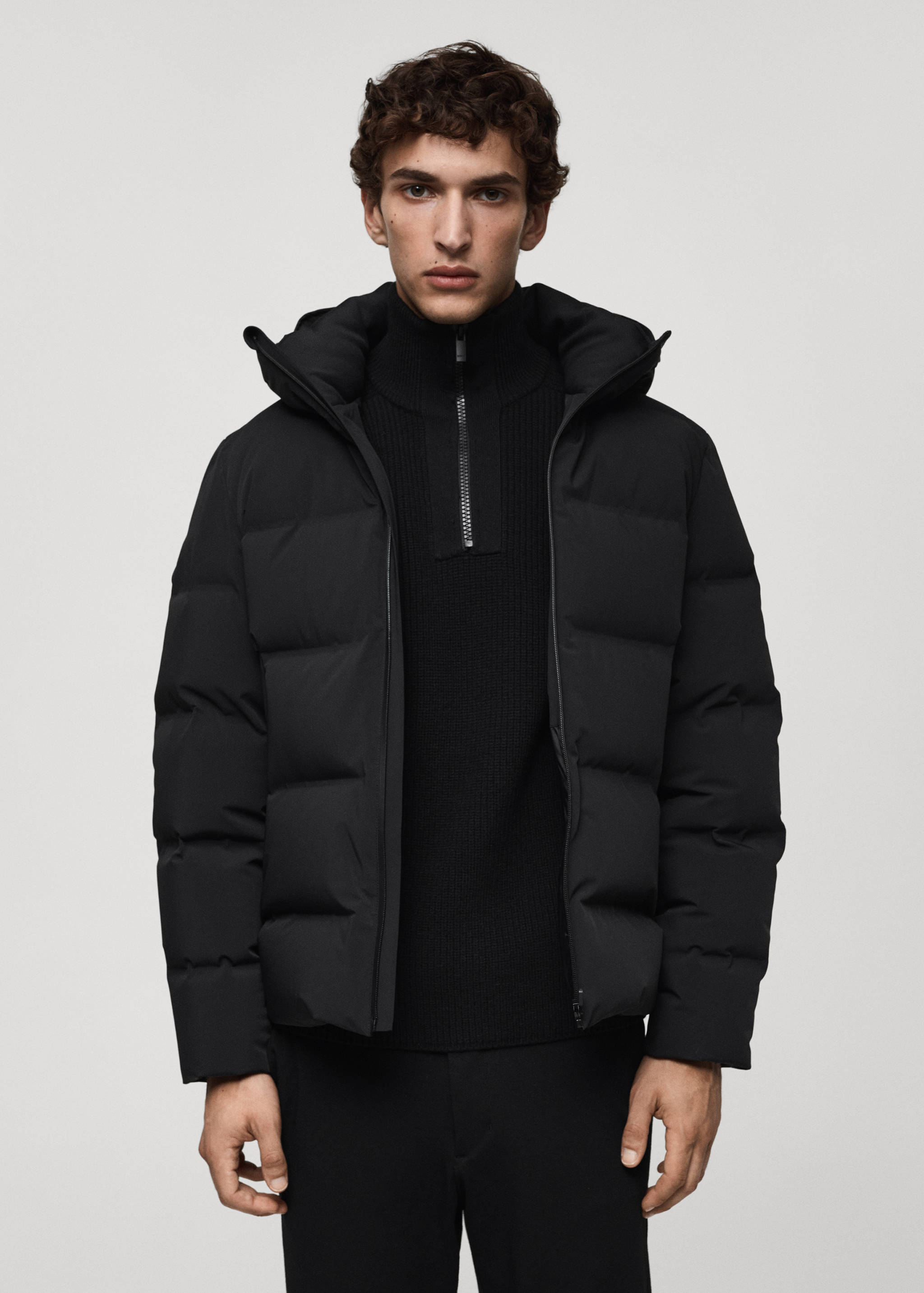 Waterproof anorak with down and feather filling - Medium plane