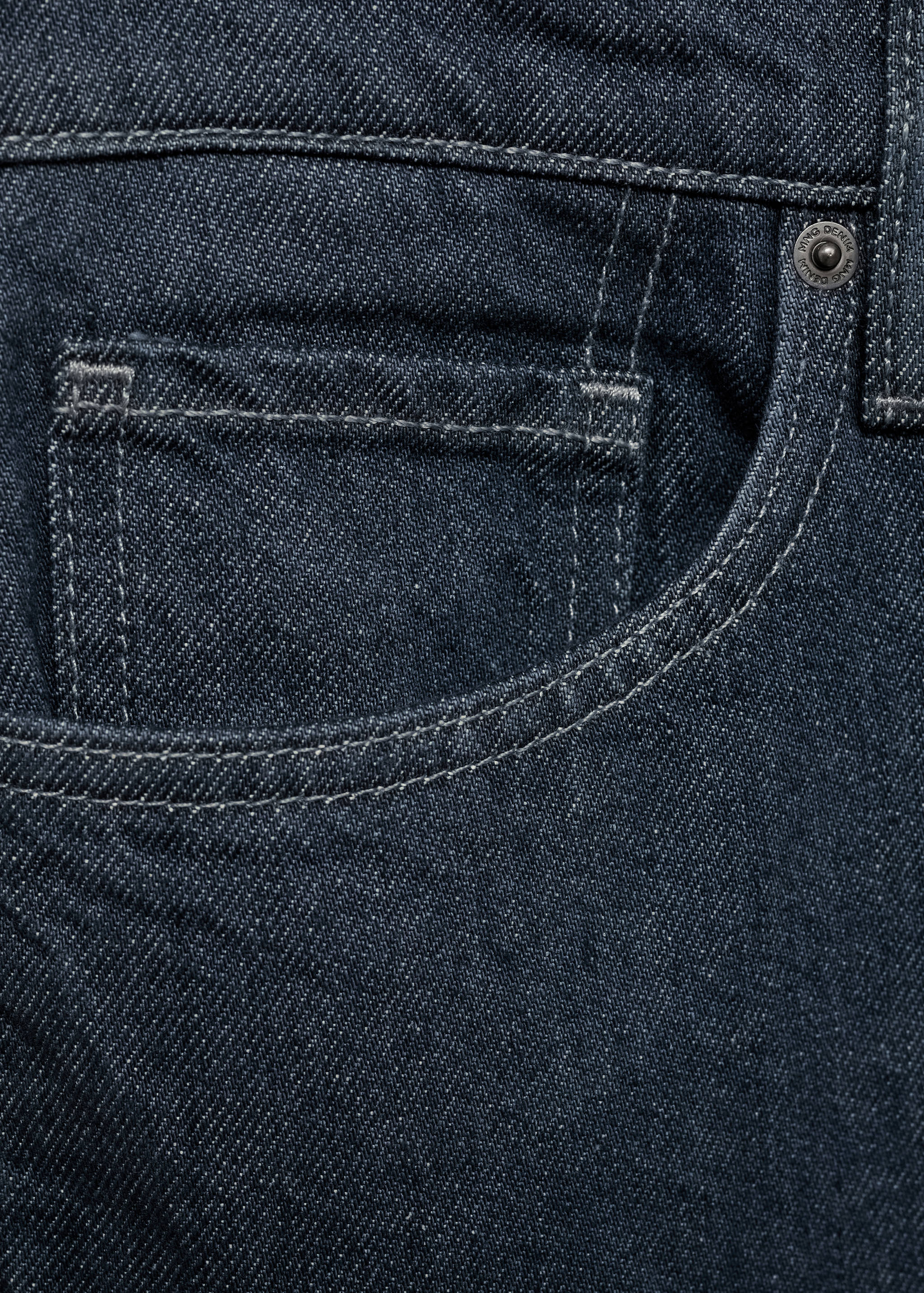 Regular-fit dark jeans - Details of the article 0