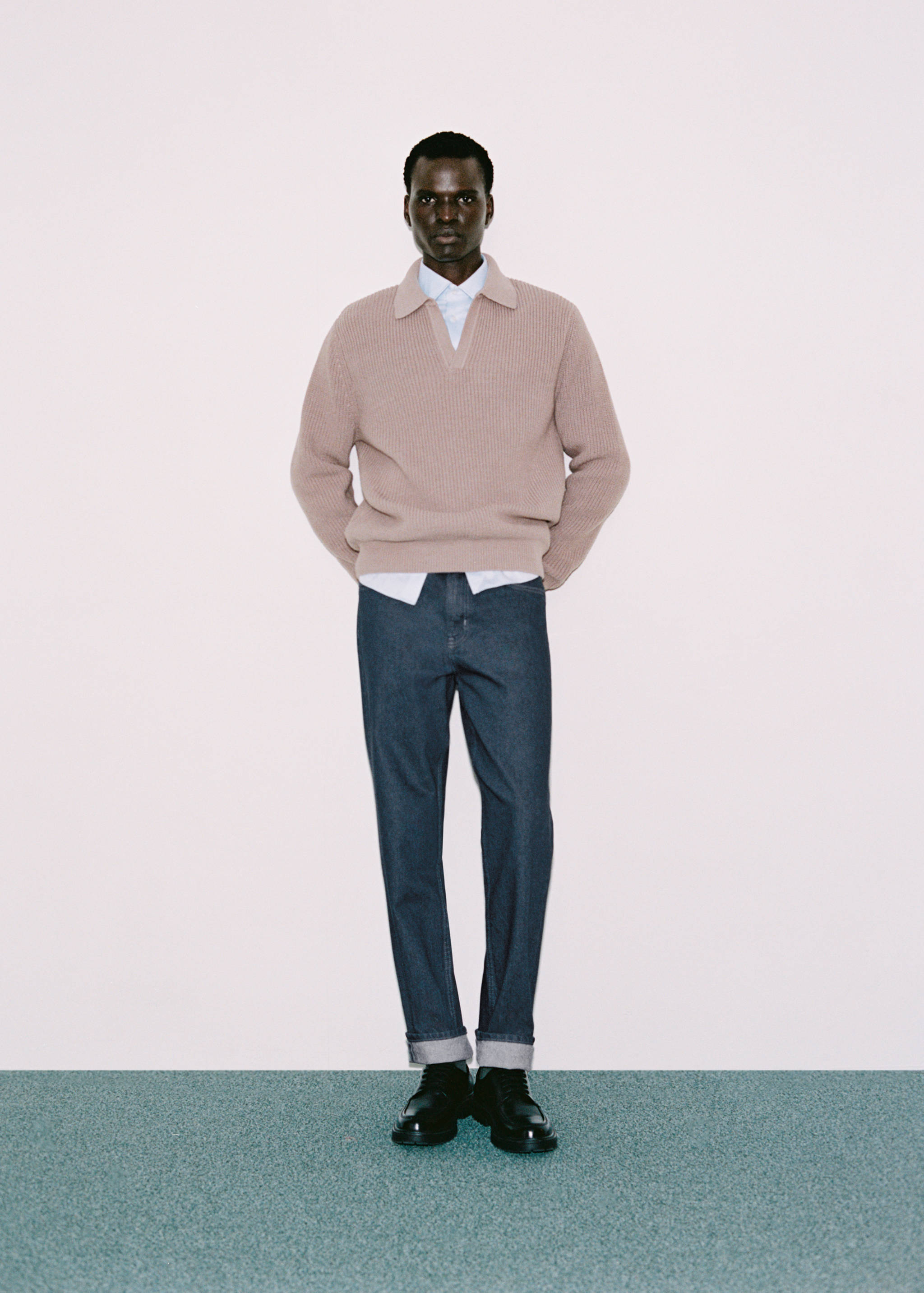 Regular-fit dark jeans - Details of the article 3