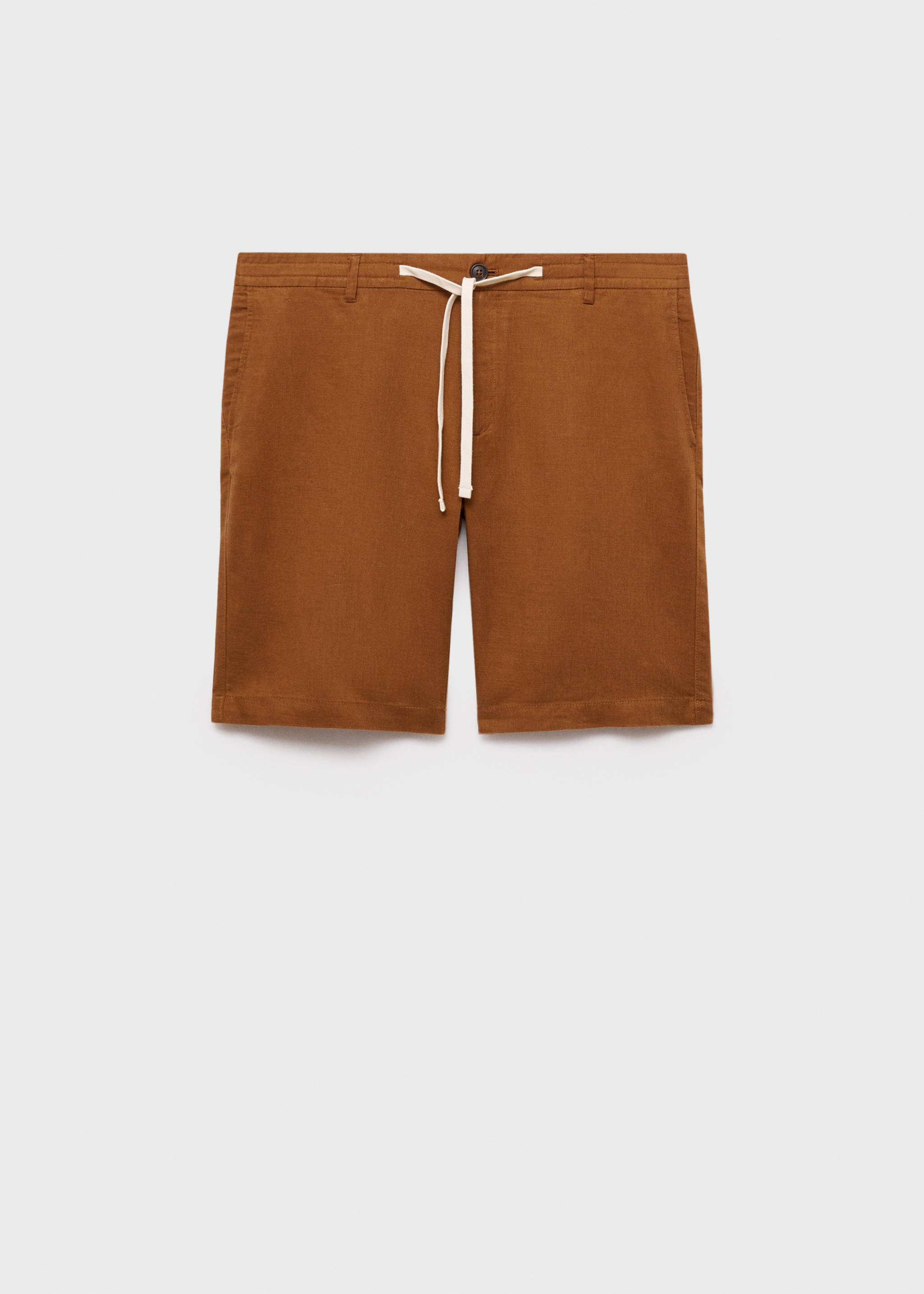 100% linen bermuda shorts with drawstring - Article without model