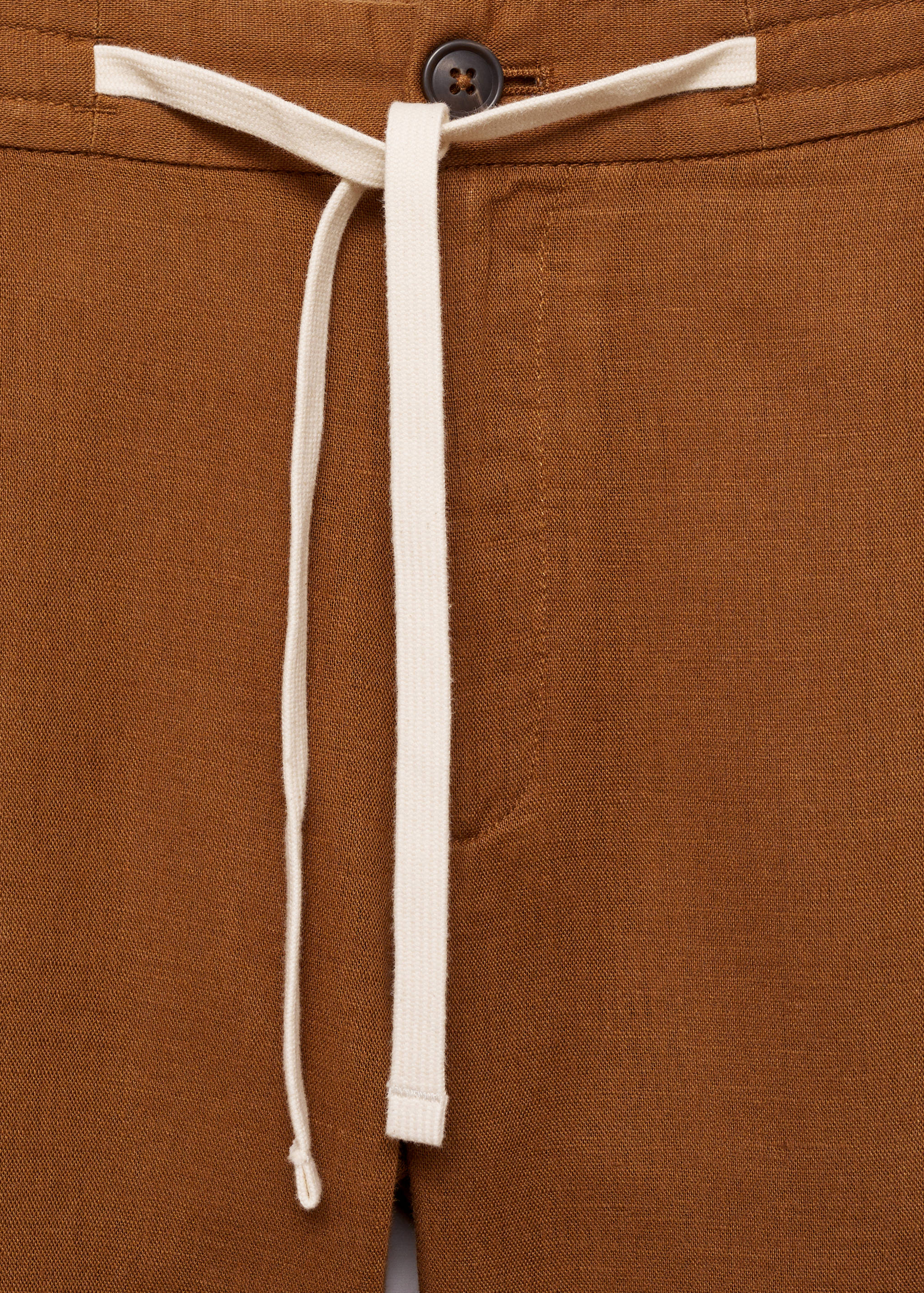 100% linen bermuda shorts with drawstring - Details of the article 8