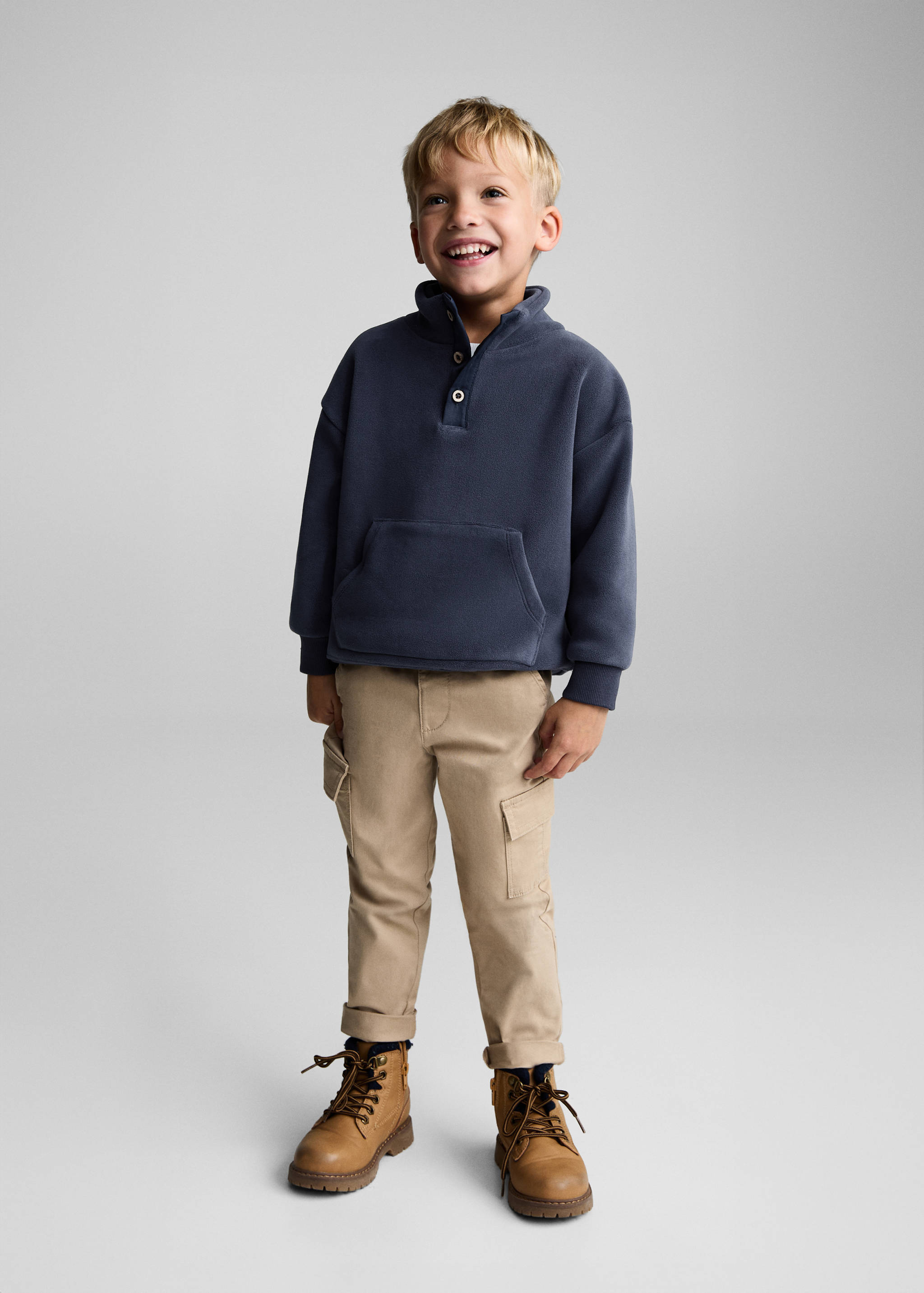 Polar fleece fabric sweatshirt - General plane