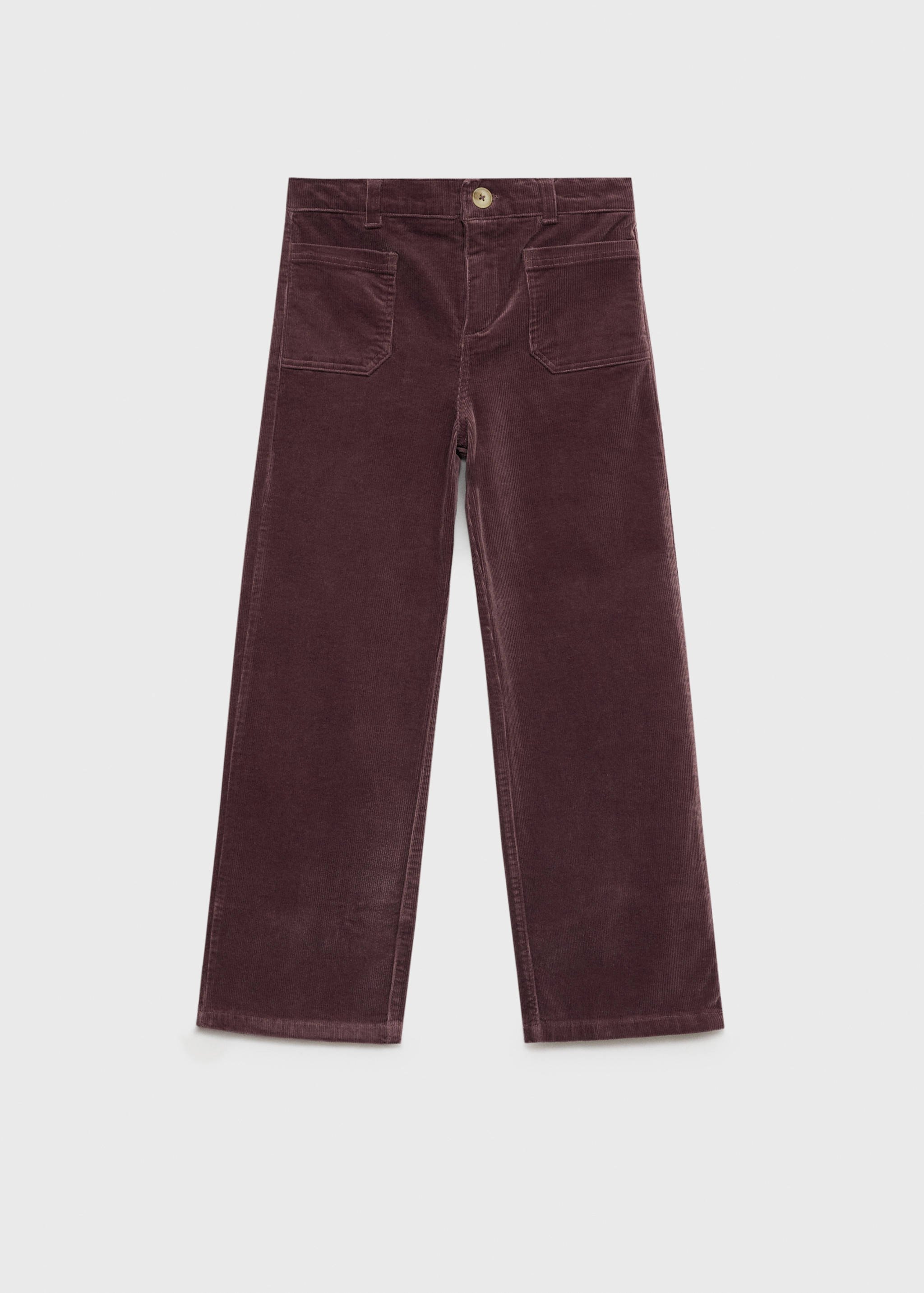 Microcorduroy broek met zakken - Artikel zonder model