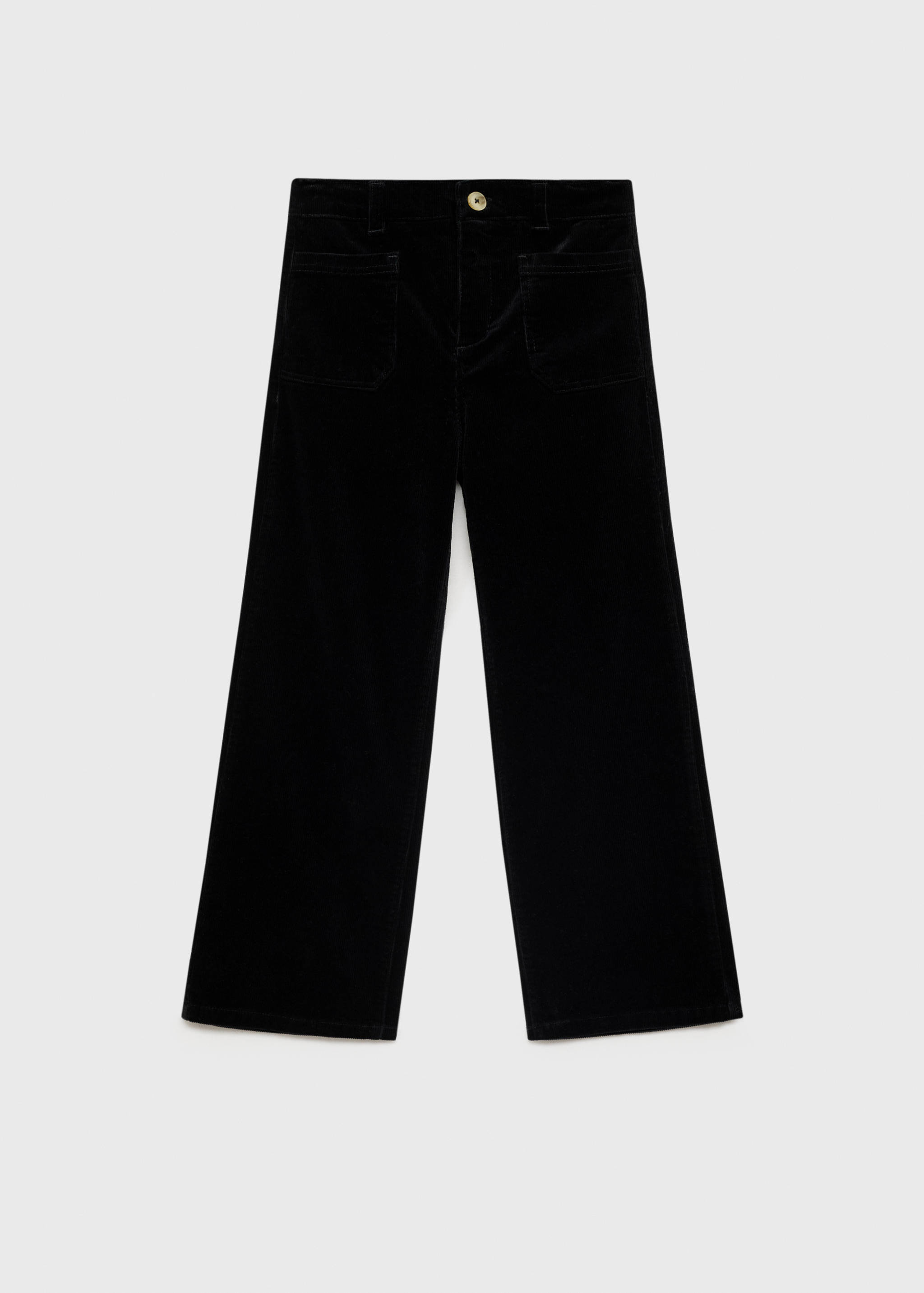 Microcorduroy broek met zakken - Artikel zonder model
