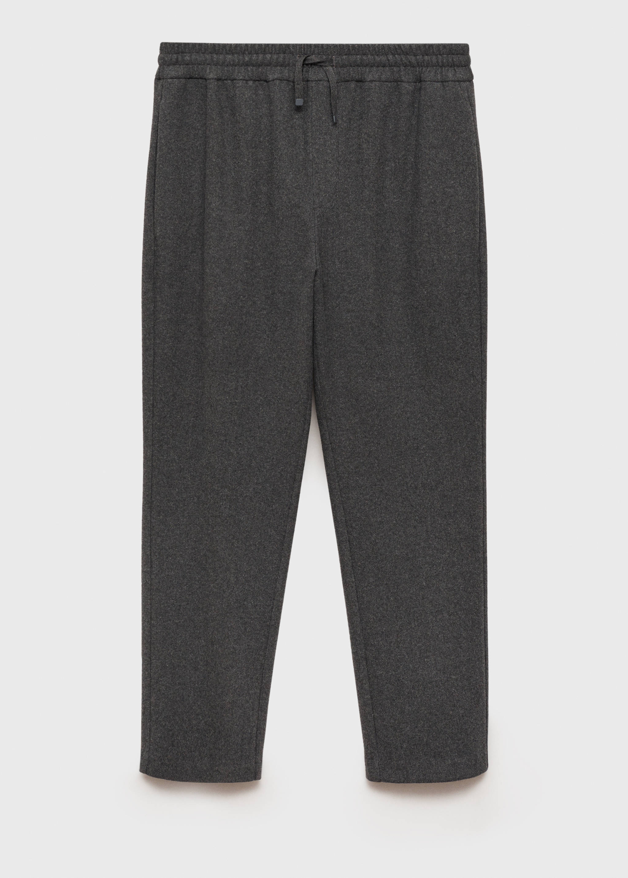 Flannel joggers with drawstring - Article without model