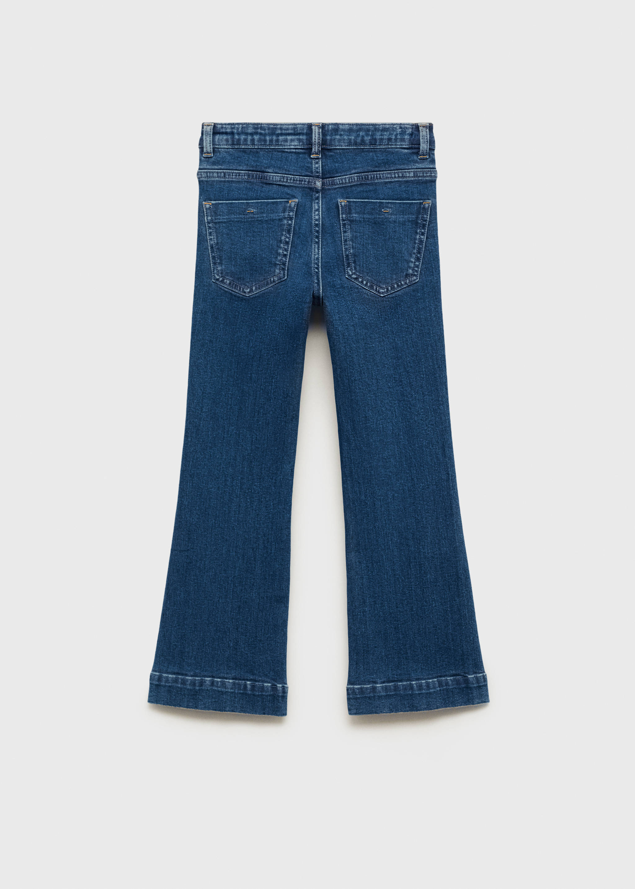Flared Jeans mit Ziernähten - Rückseite des Artikels