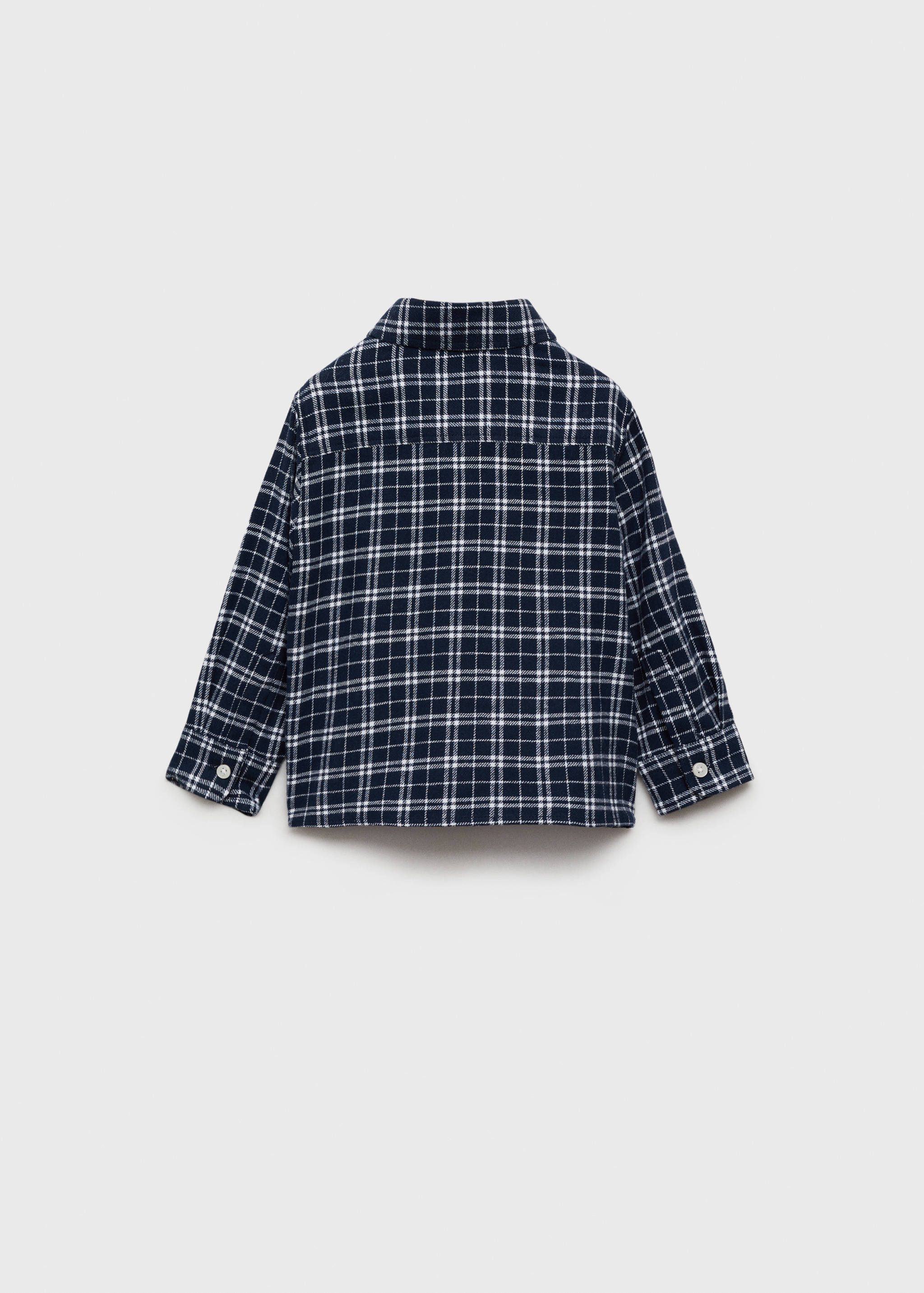 Kariertes Baumwollhemd - Rückseite des Artikels