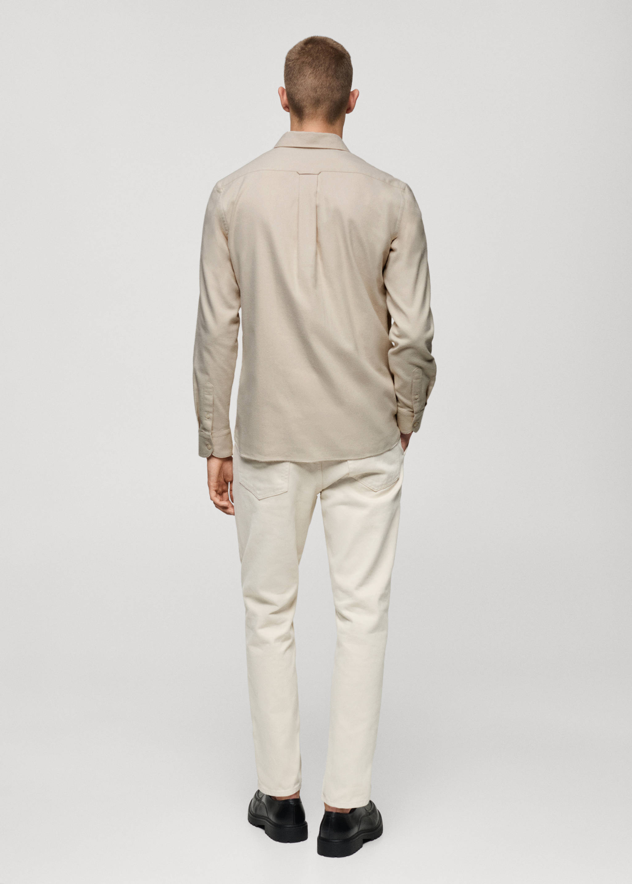 100% cotton flannel regular-fit shirt - Reverse of the article