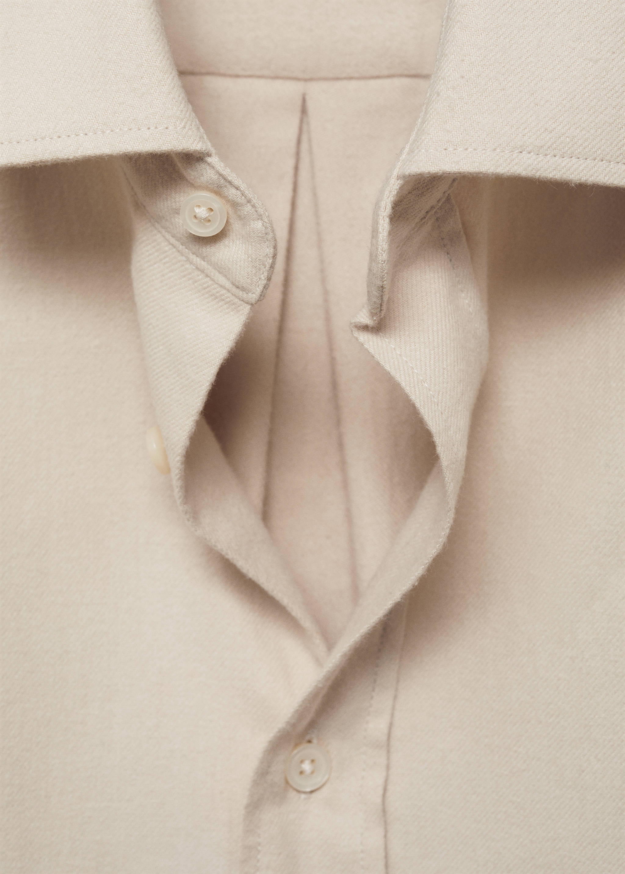 100% cotton flannel regular-fit shirt - Details of the article 8