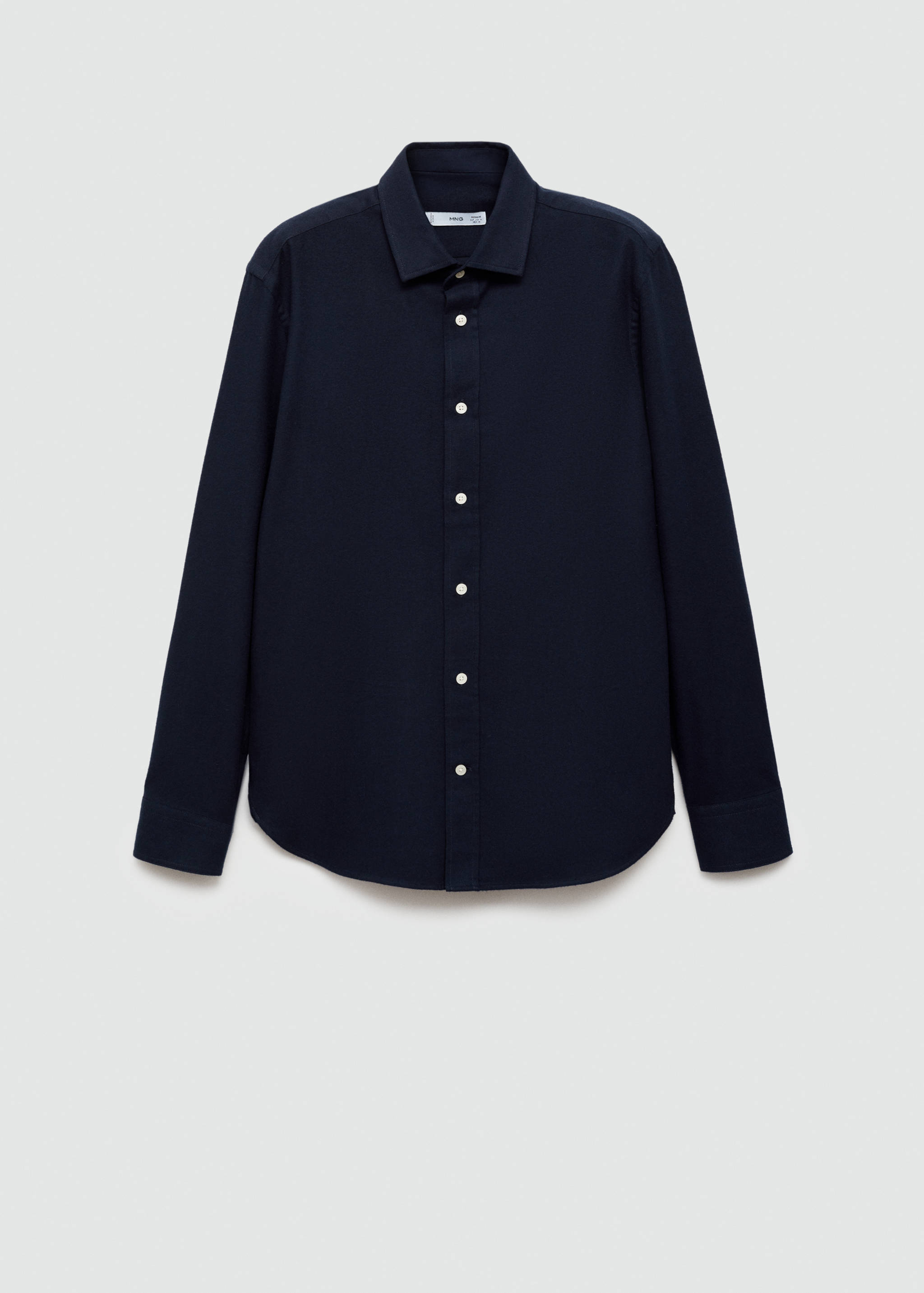 100% cotton flannel regular-fit shirt - Article without model