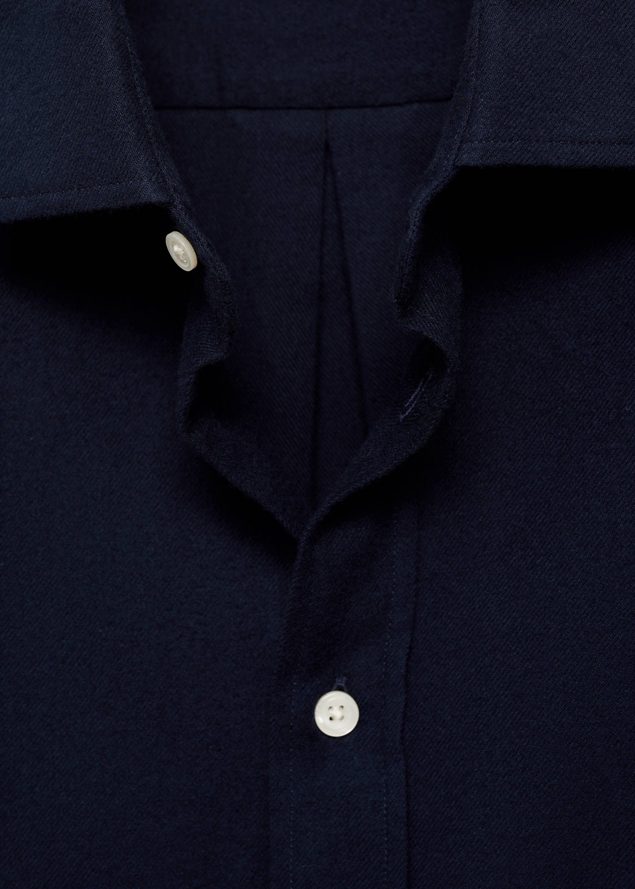 100% cotton flannel regular-fit shirt - Details of the article 8