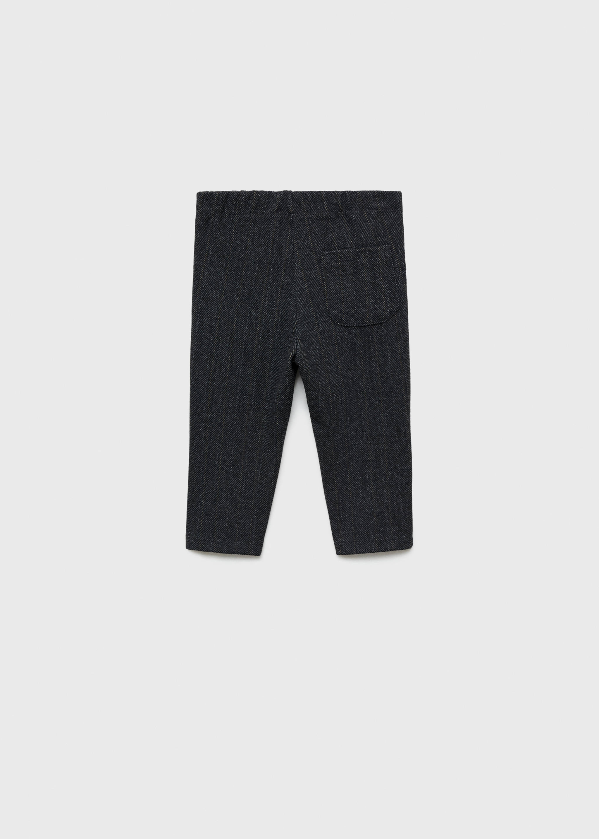 Straight striped trousers - Reverse of the article