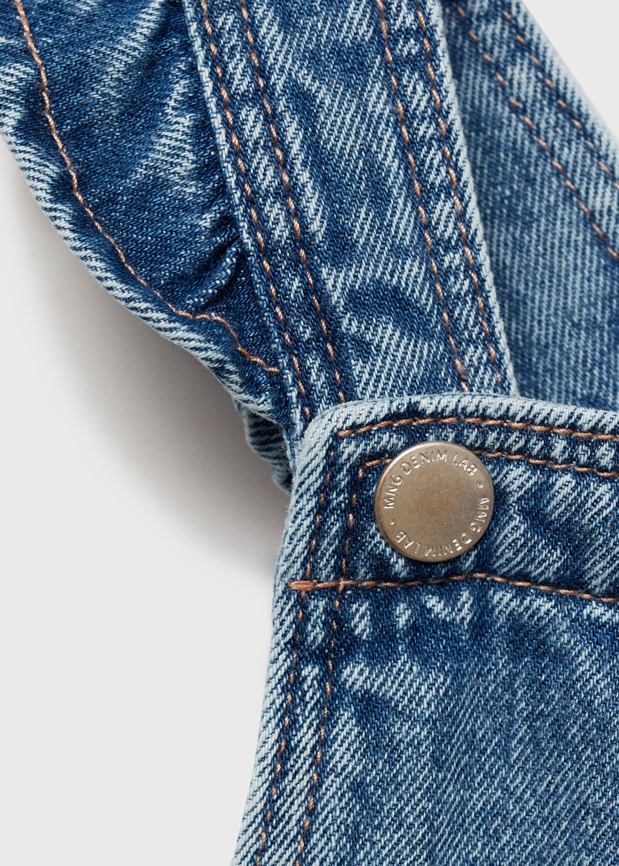 Lined denim dungarees - Details of the article 8