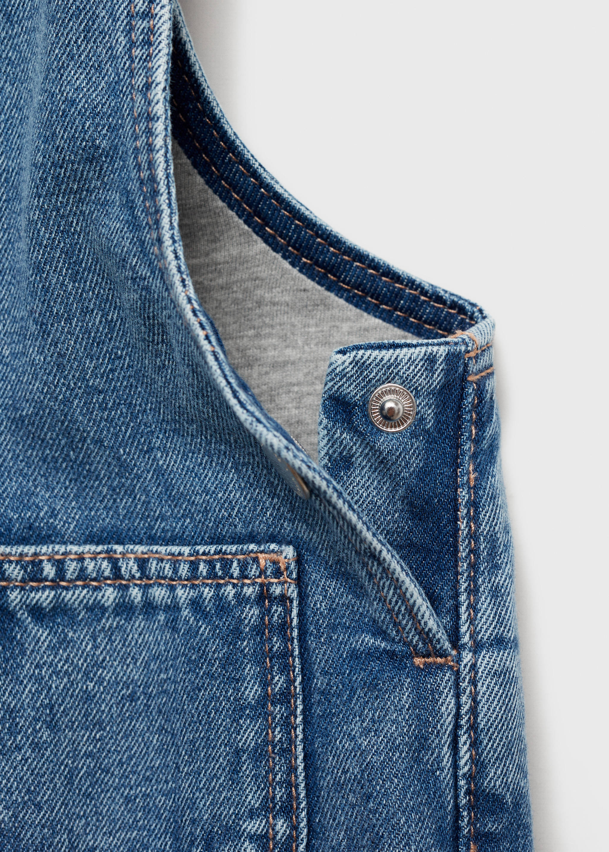 Lined denim dungarees - Details of the article 0