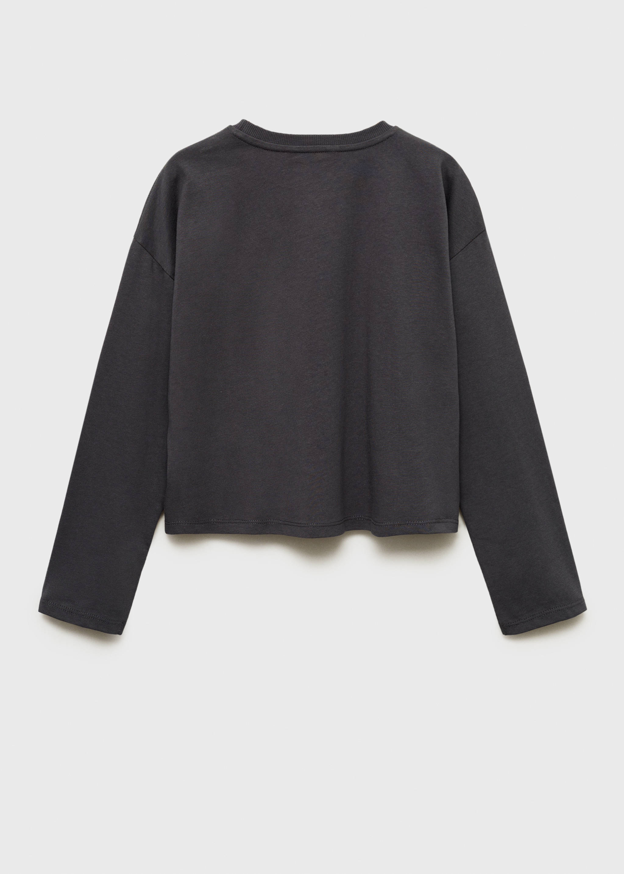 Long-sleeved t-shirt with rhinestone detail - Reverse of the article