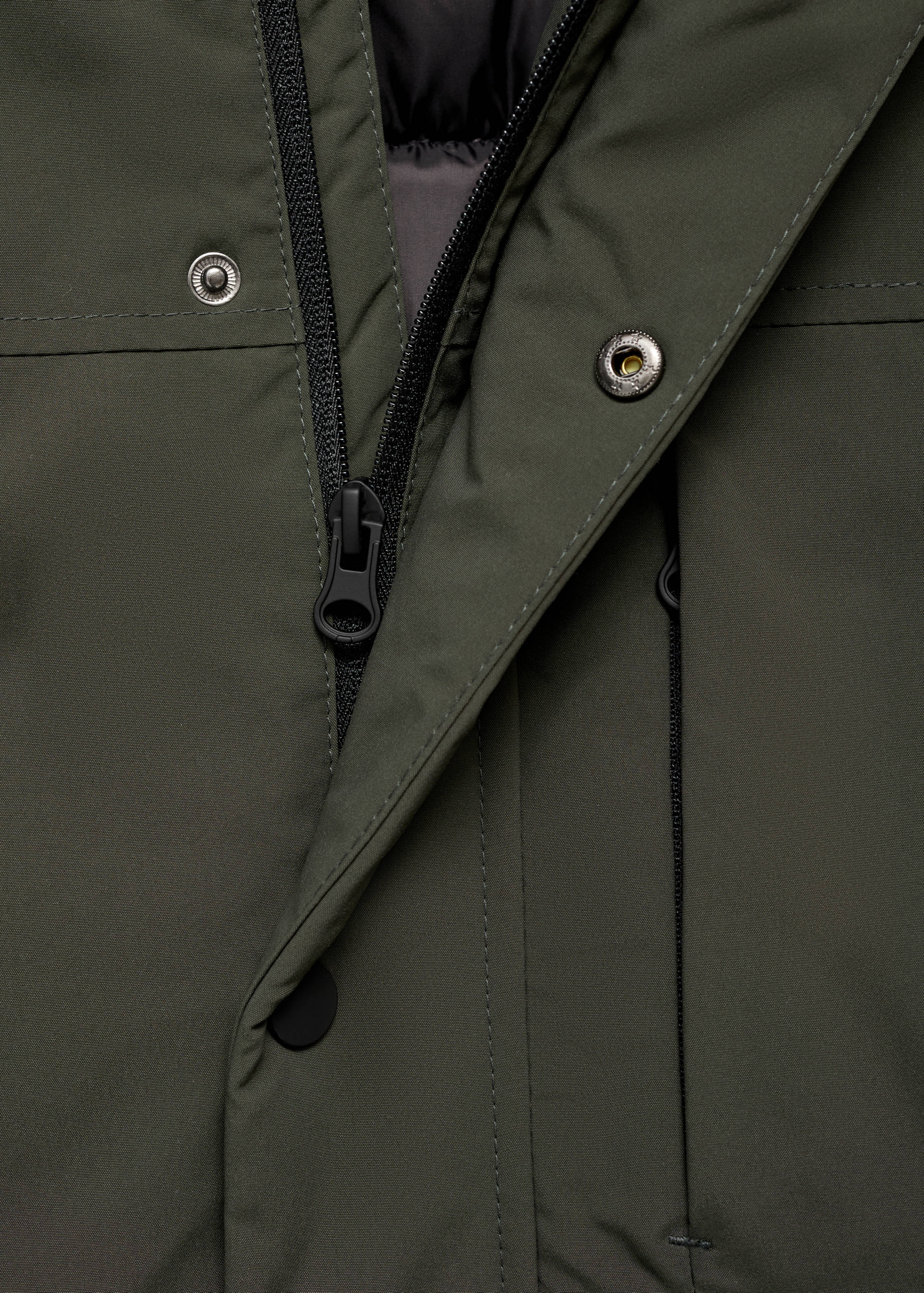 Anorak with shearling-effect hood - Details of the article 8
