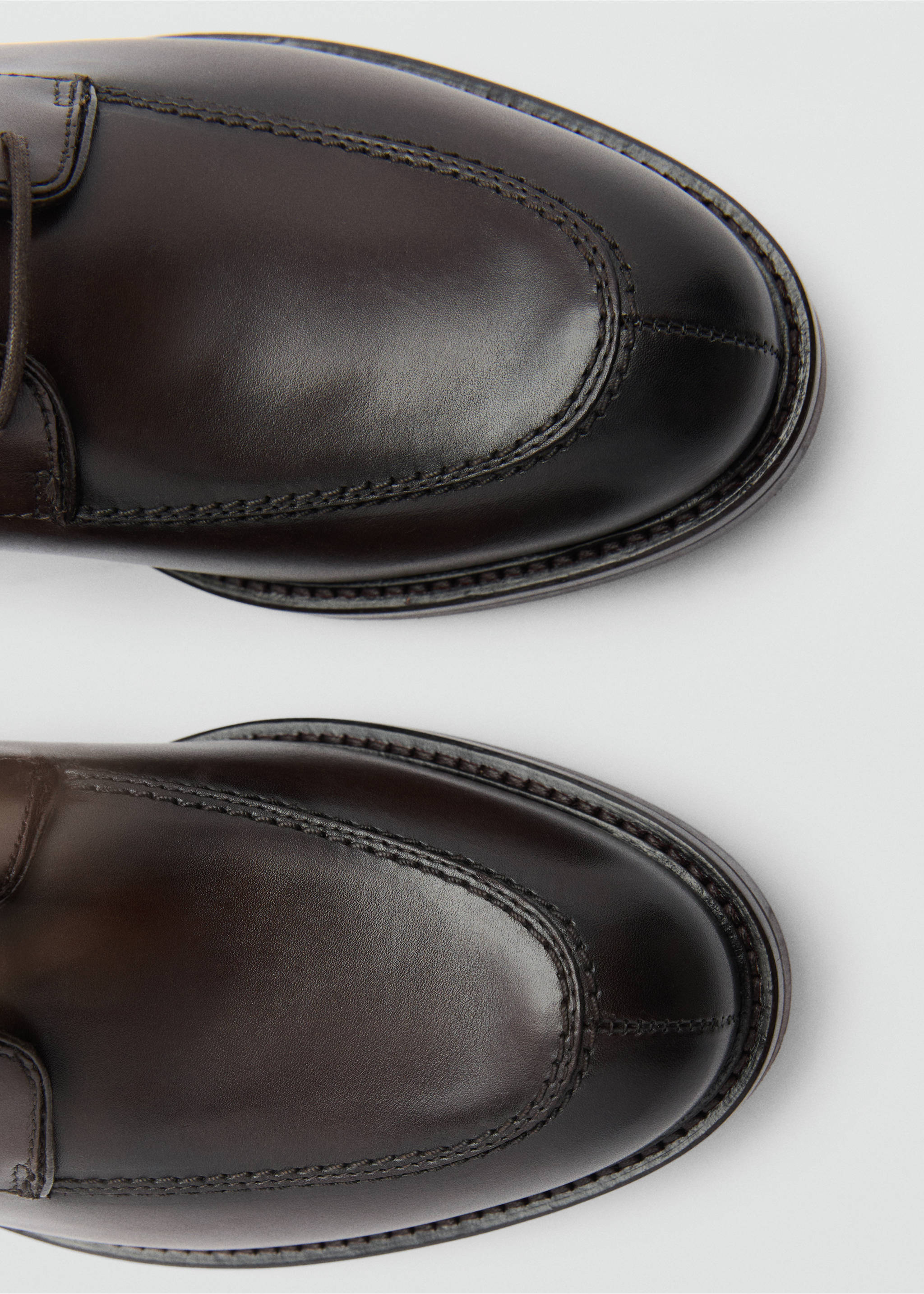 Zapato blucher piel cordones - Detalle del artículo 1, Marrón. Ref: 77087932-00.