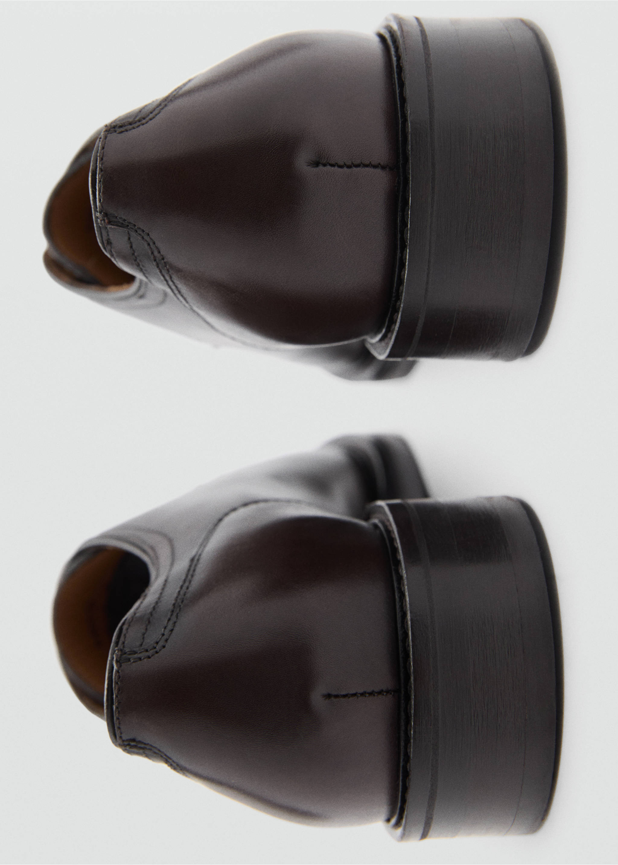 Zapato blucher piel cordones - Detalle del artículo 2, Marrón. Ref: 77087932-00.