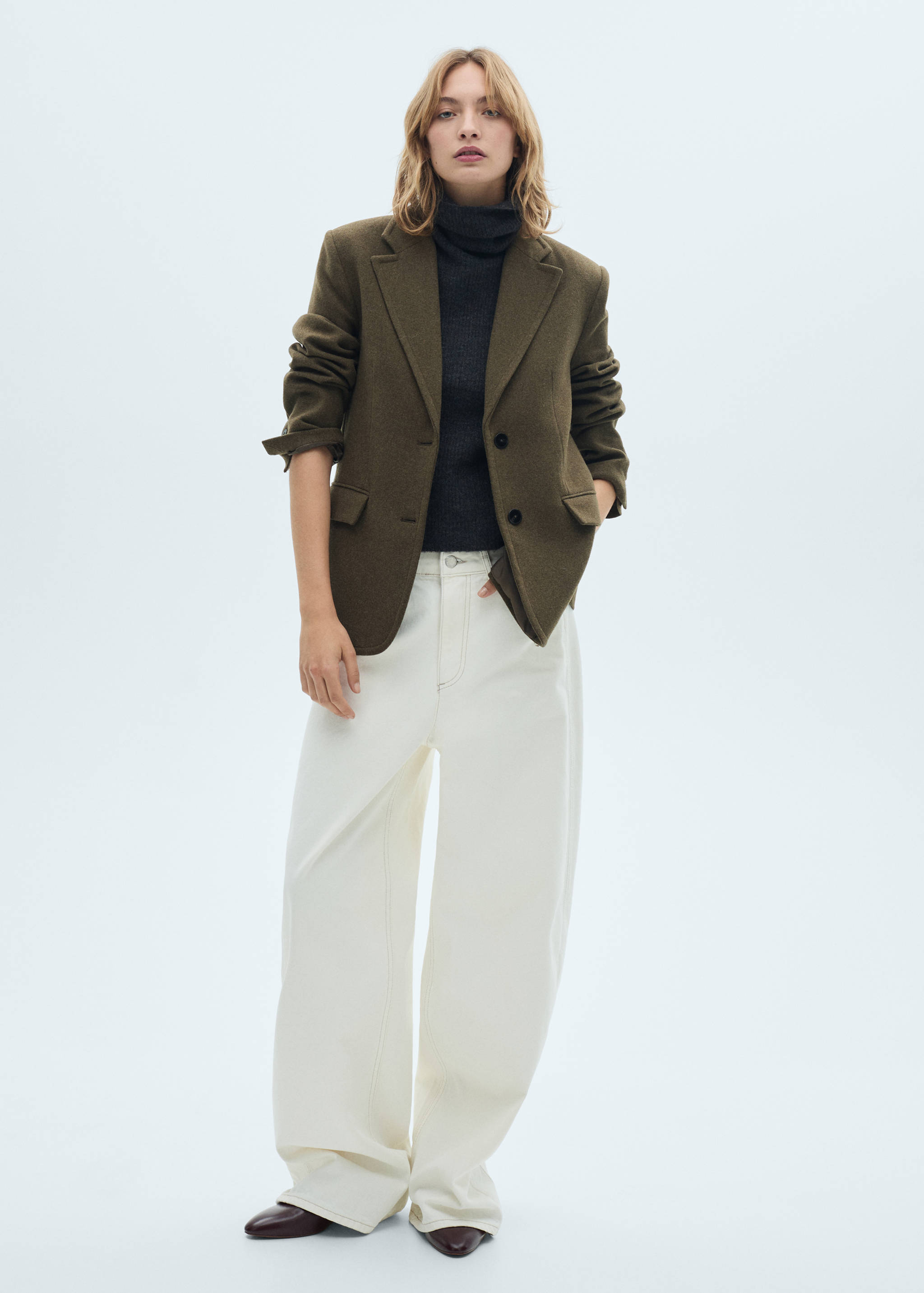 High-waist balloon jeans - General plane