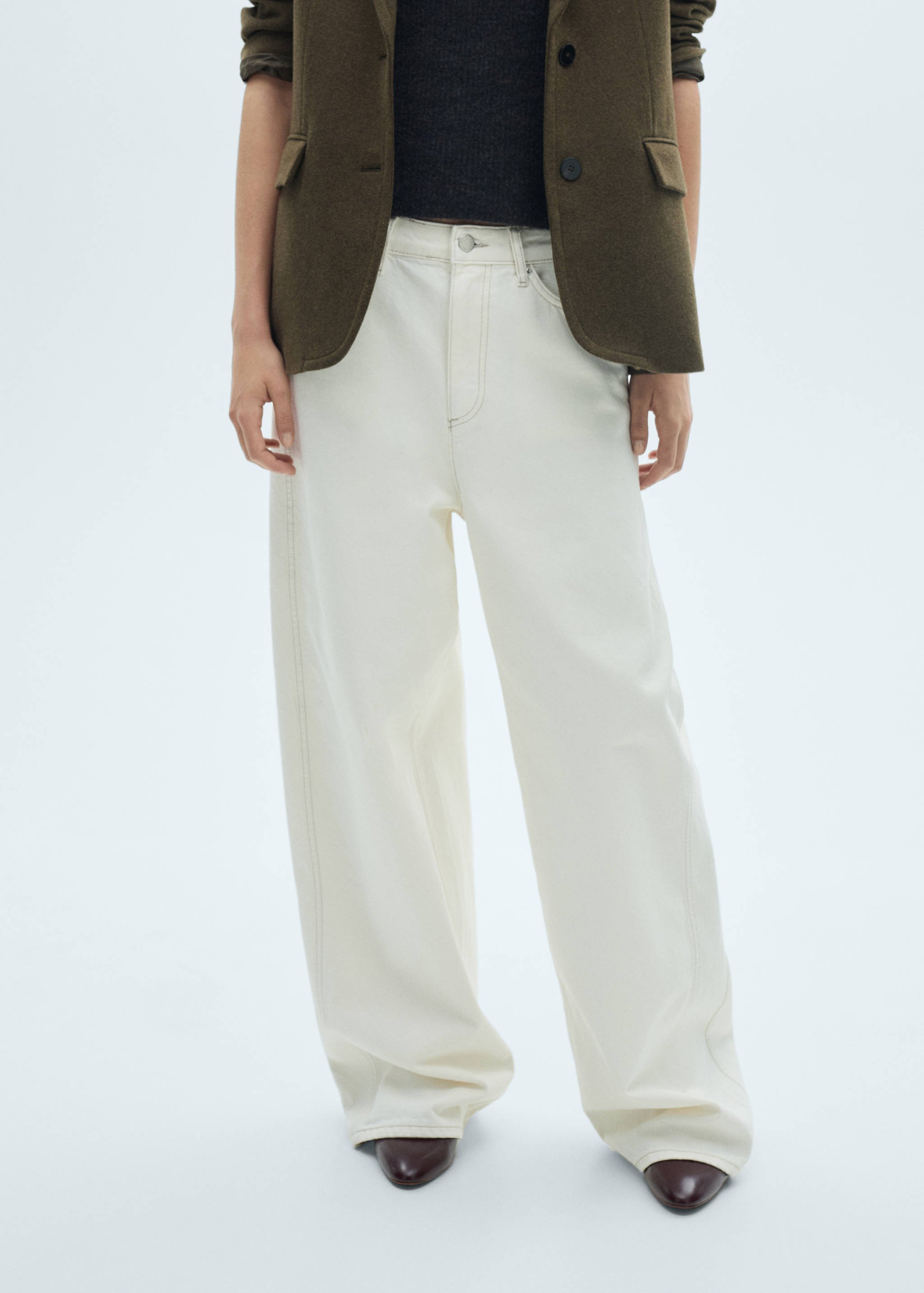 High-waist balloon jeans - Medium plane